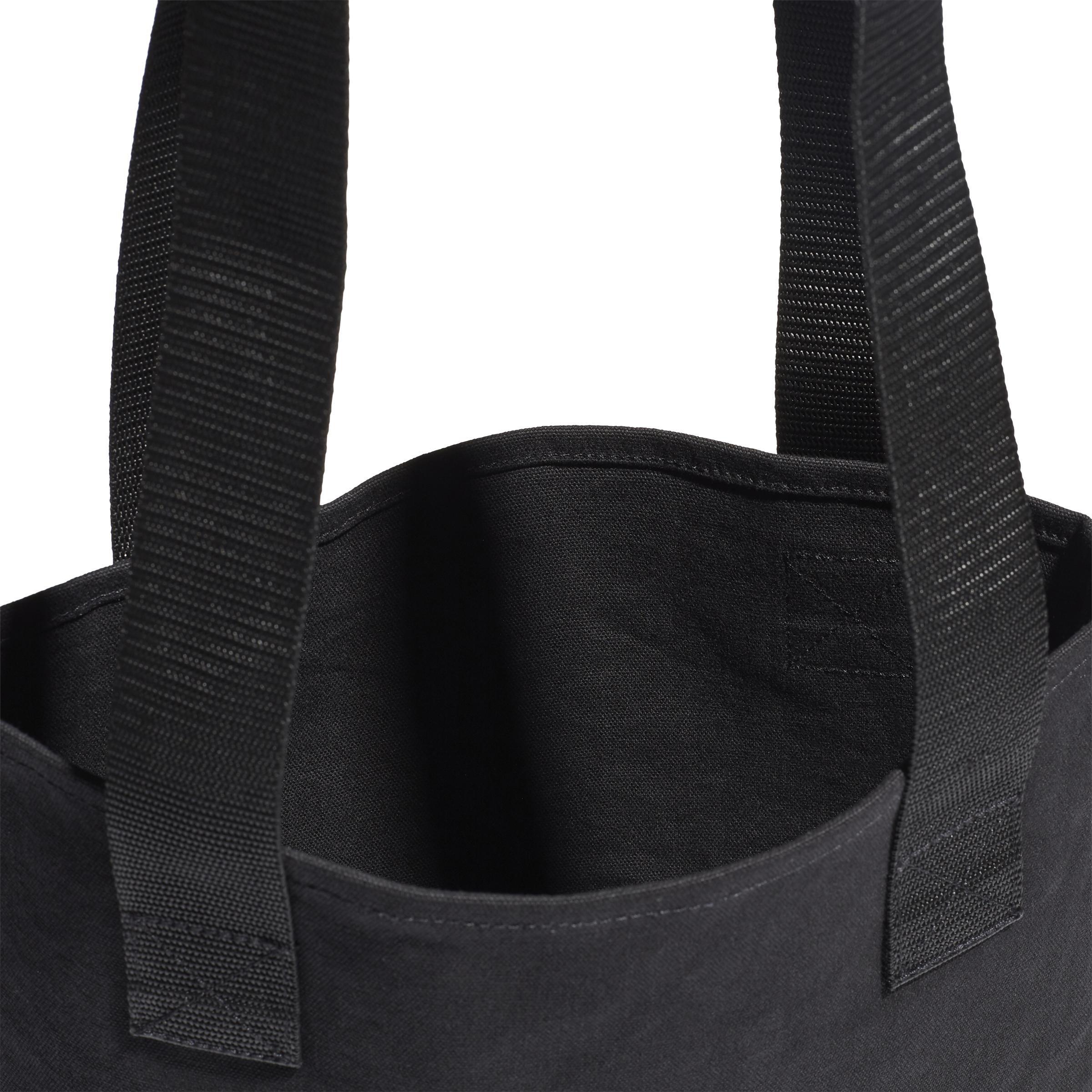 Unisex Canvas Shopper, Black, A901_ONE, large image number 3