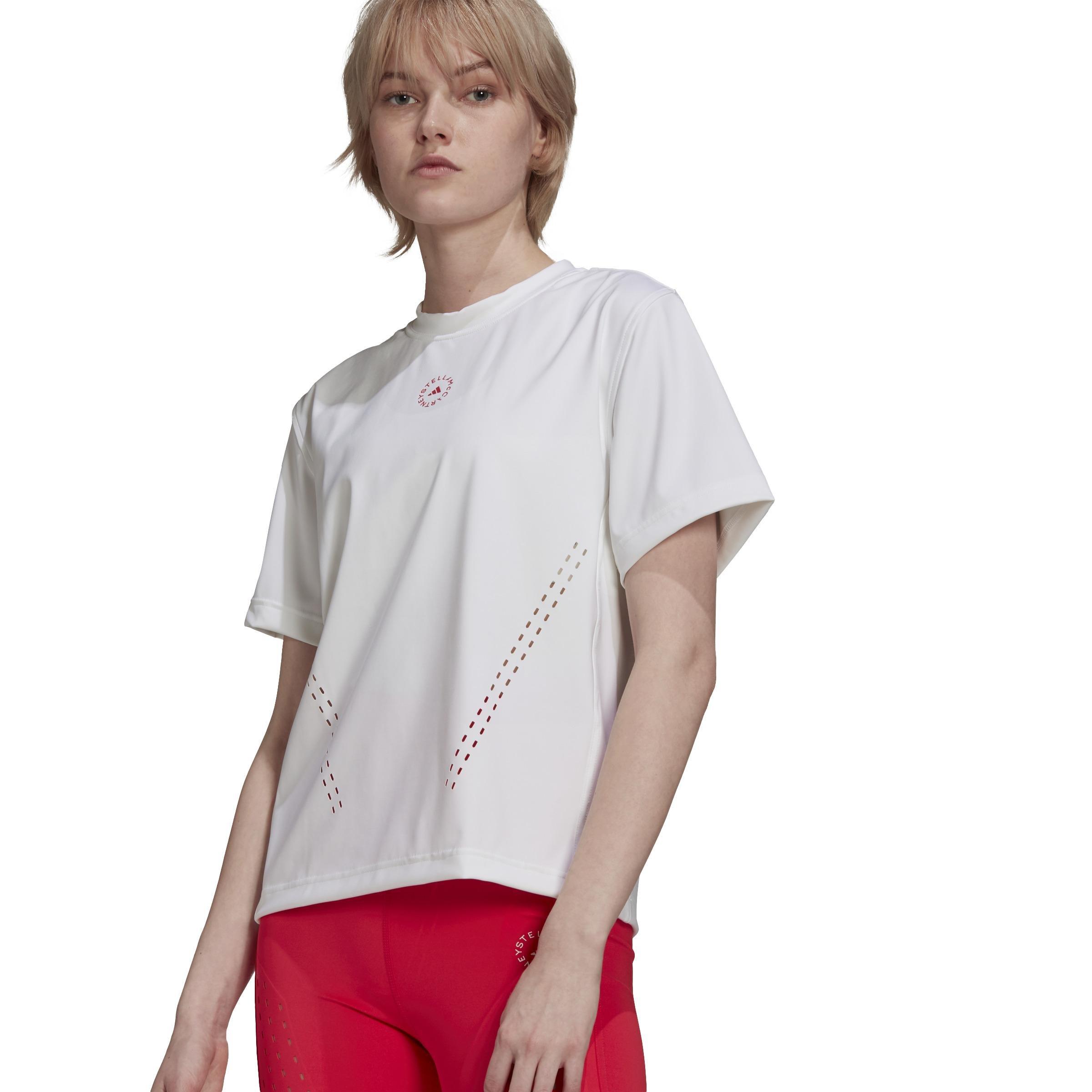 adidas by Stella McCartney TruePurpose Loose T-Shirt, White, A901_ONE, large image number 7