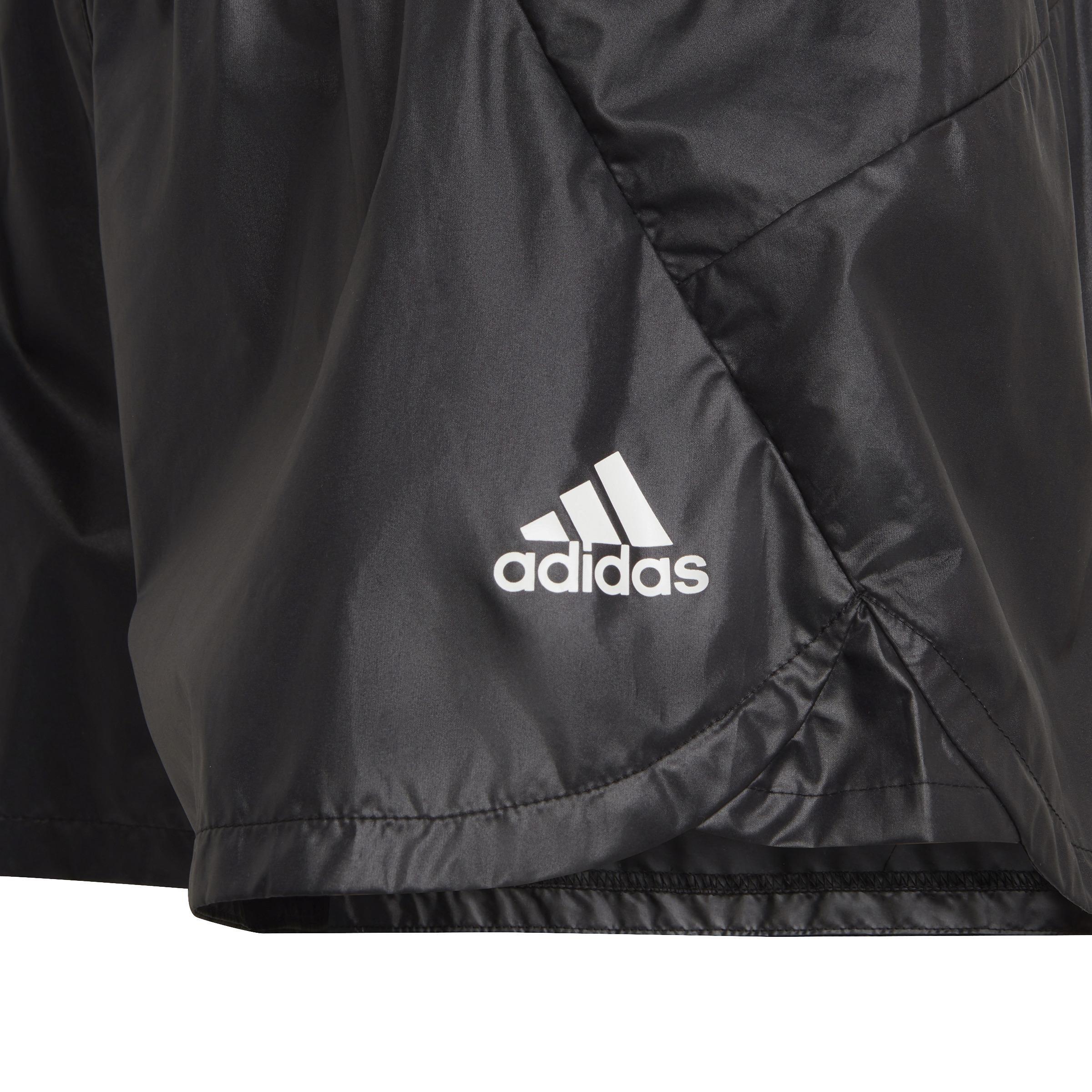 Kids Primegreen Dance Move Comfort Loose Shiny Shorts, Black, A901_ONE, large image number 3