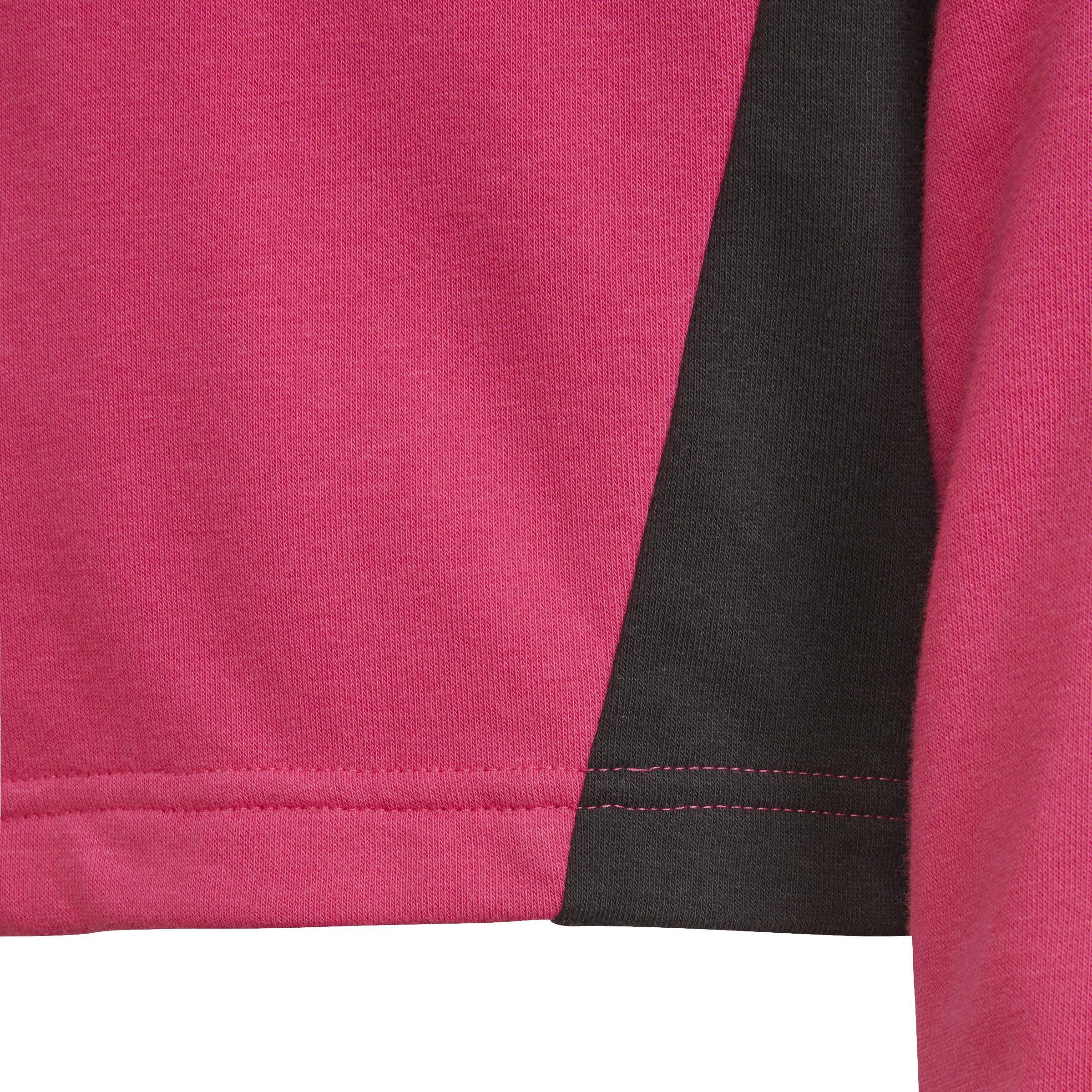 Kids Colorblock Crop Top Track Suit, Pink, , large image number 3