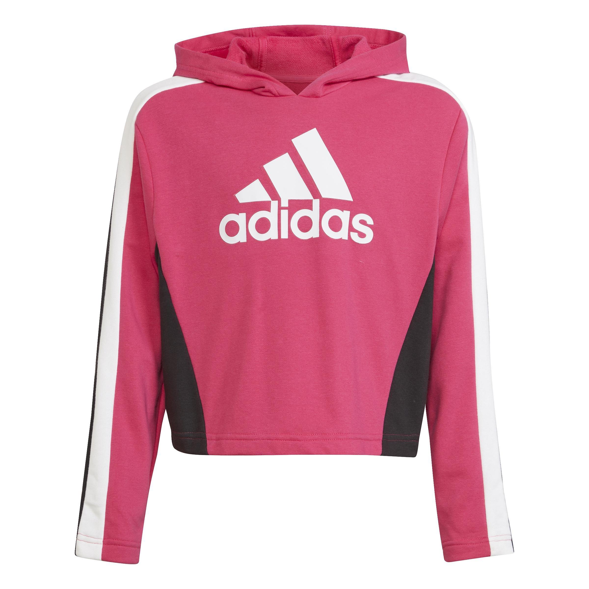 Kids Colorblock Crop Top Track Suit, Pink, , large image number 7