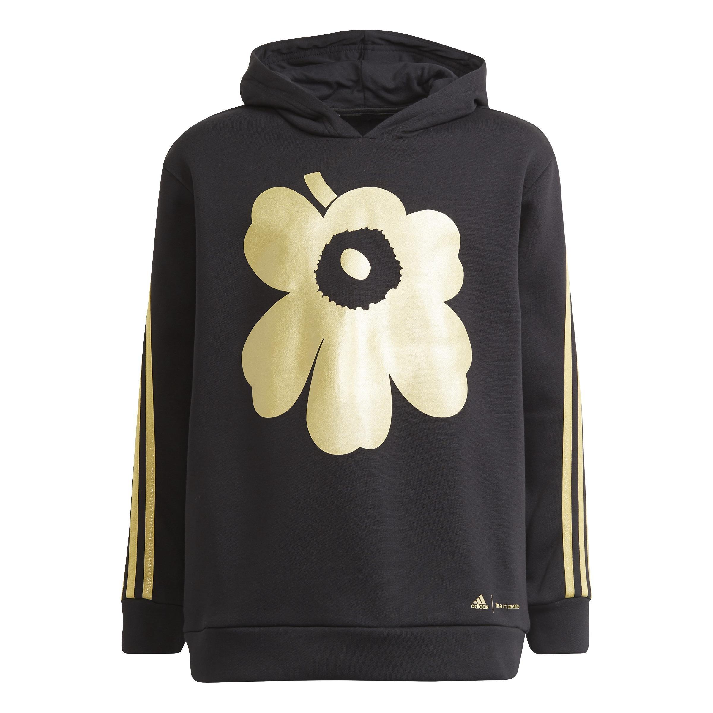 Kids Marimekko Primegreen 3-Stripes Hoodie, Black, , large image number 0