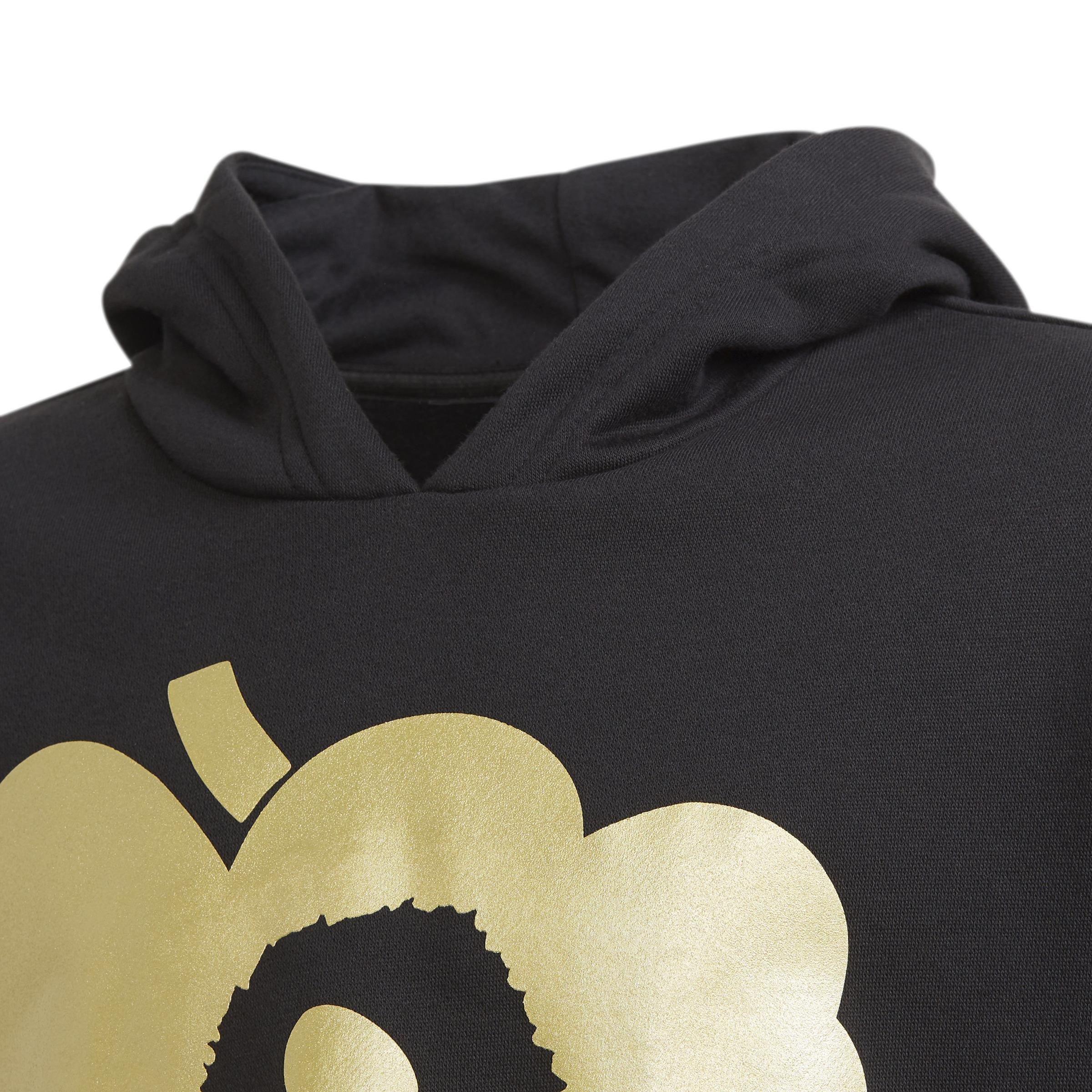 Kids Marimekko Primegreen 3-Stripes Hoodie, Black, , large image number 4