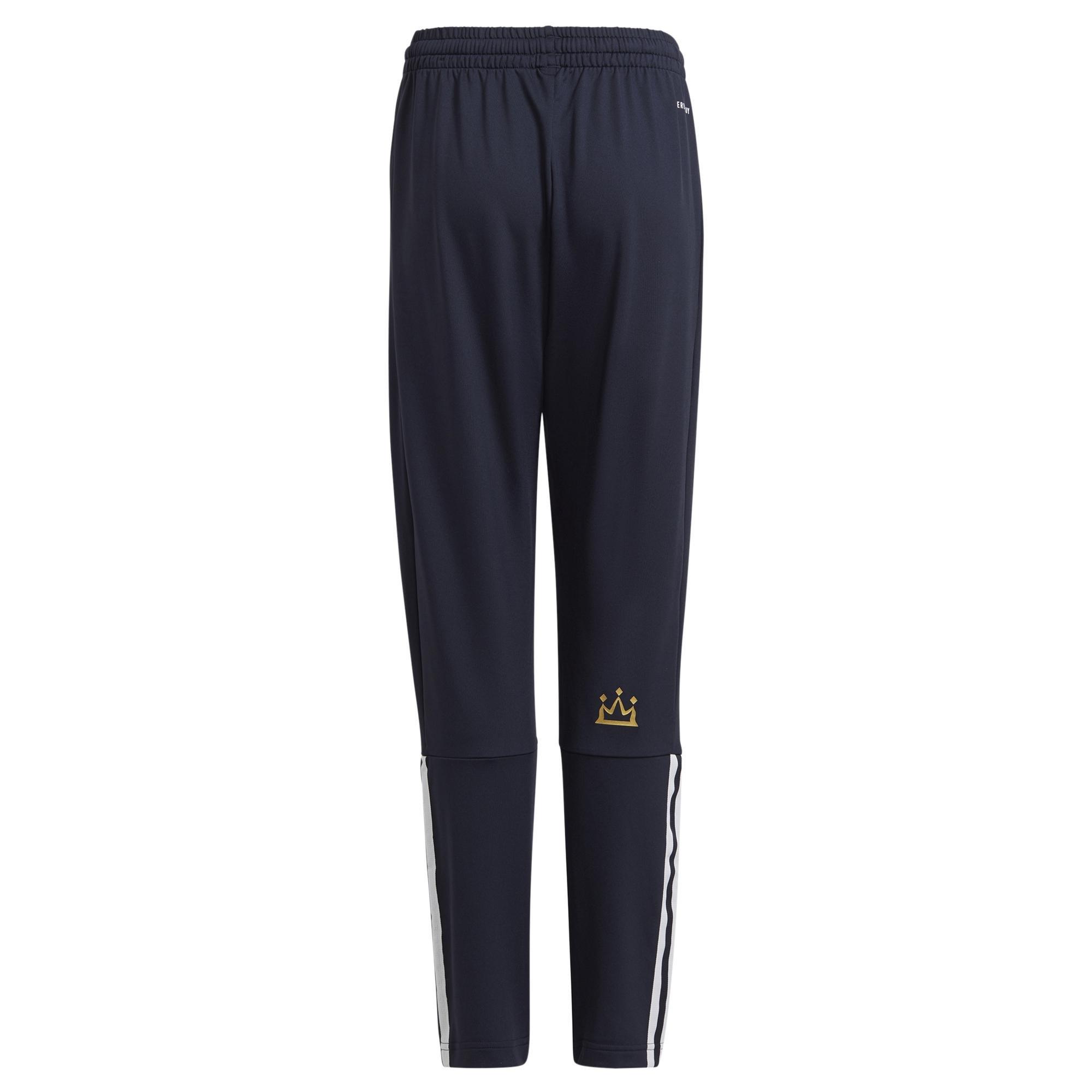 Kids Aeroready Salah Football-Inspired Tapered Joggers, Blue, A901_ONE, large image number 2