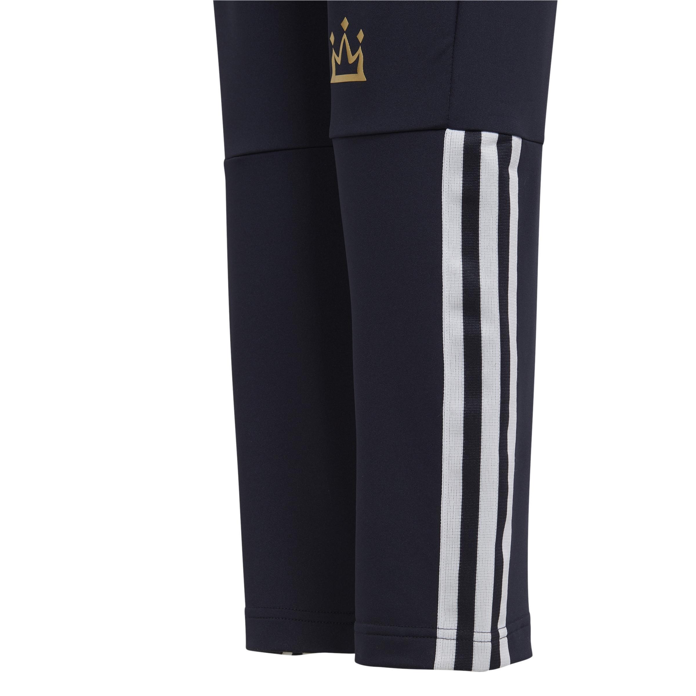 Kids Aeroready Salah Football-Inspired Tapered Joggers, Blue, A901_ONE, large image number 3