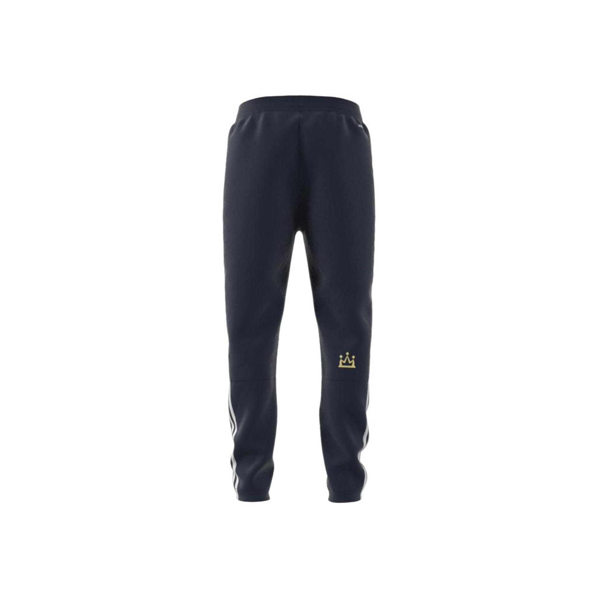 Kids Aeroready Salah Football-Inspired Tapered Joggers, Blue, A901_ONE, large image number 9
