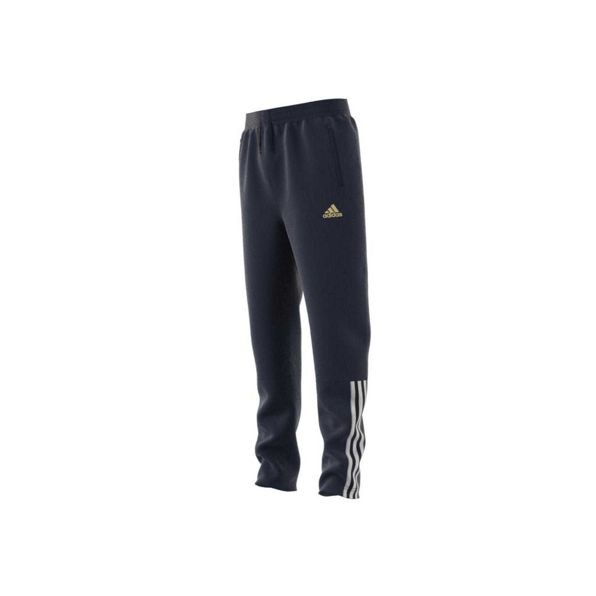 Kids Aeroready Salah Football-Inspired Tapered Joggers, Blue, A901_ONE, large image number 14