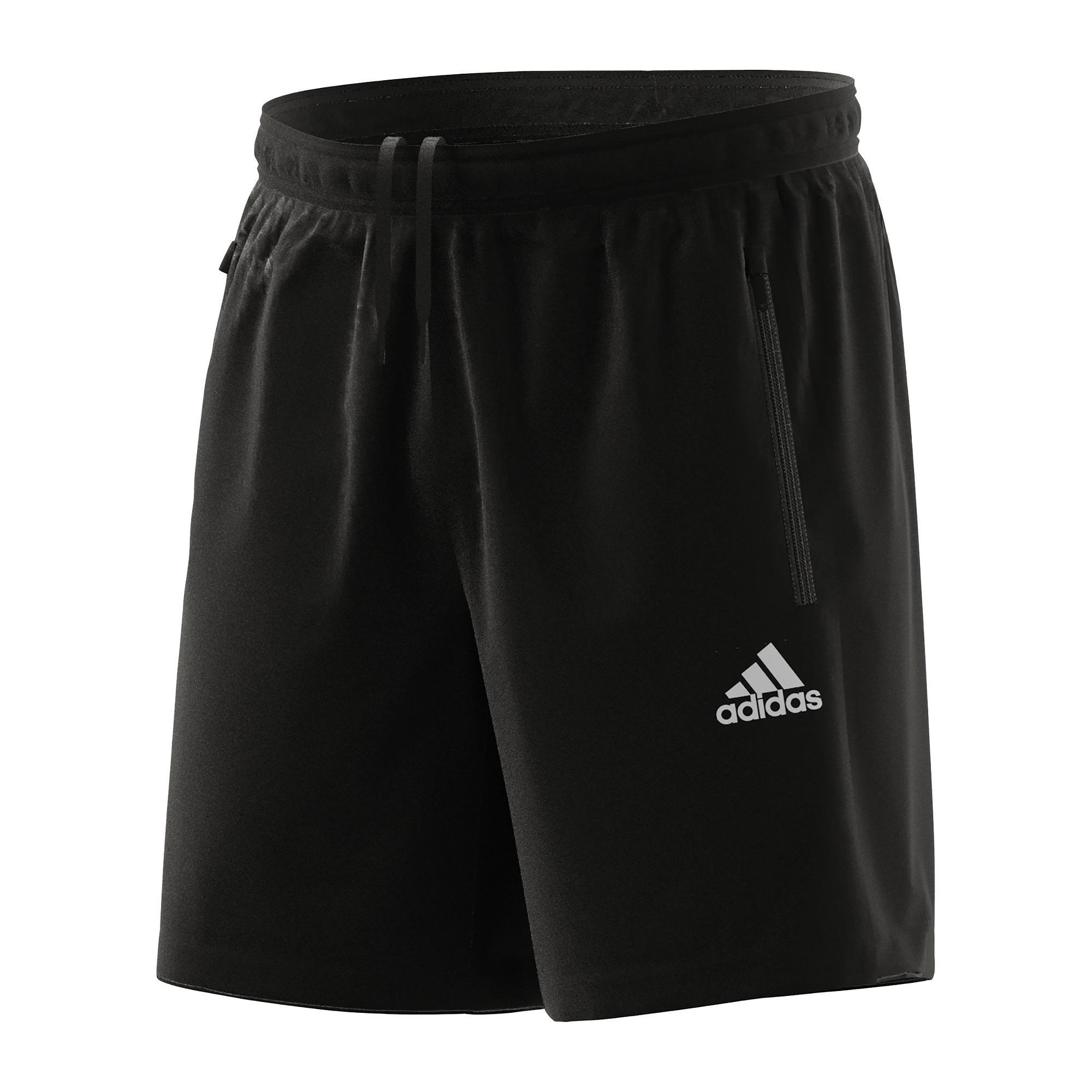 Black adidas AEROREADY Designed to Move Woven Sport Shorts, Men training