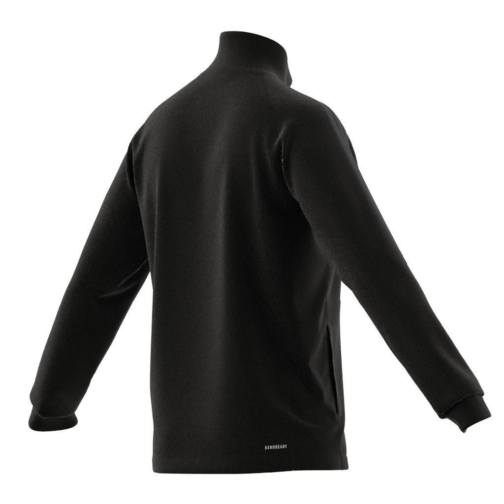 Aeroready Sereno Cut 3-Stripes Slim Track Top, Black, A901_ONE, large image number 3