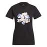 Women Floral Graphic T-Shirt, Black, A901_ONE, thumbnail image number 5