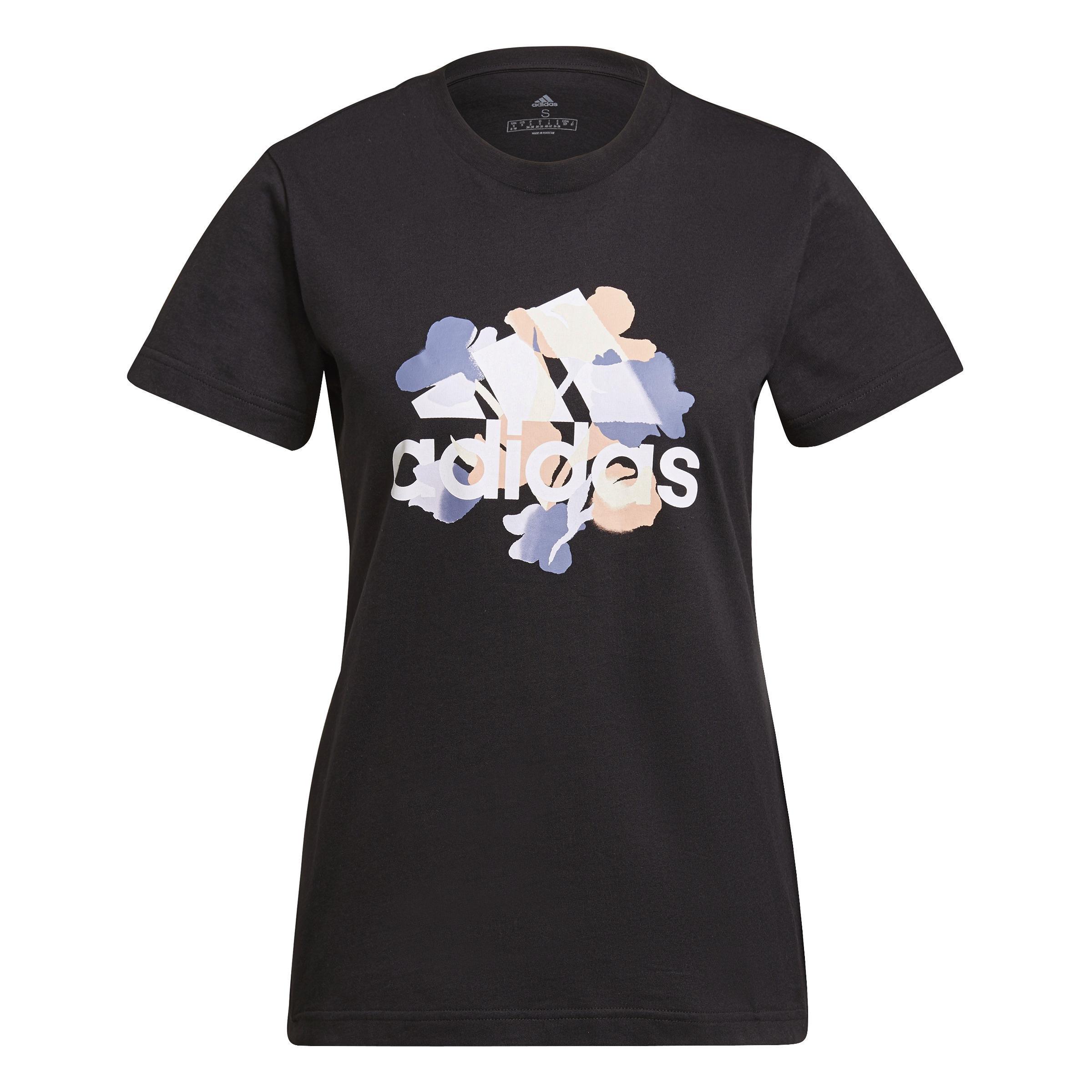 Floral Graphic T-Shirt, Black, A901_ONE, large image number 5