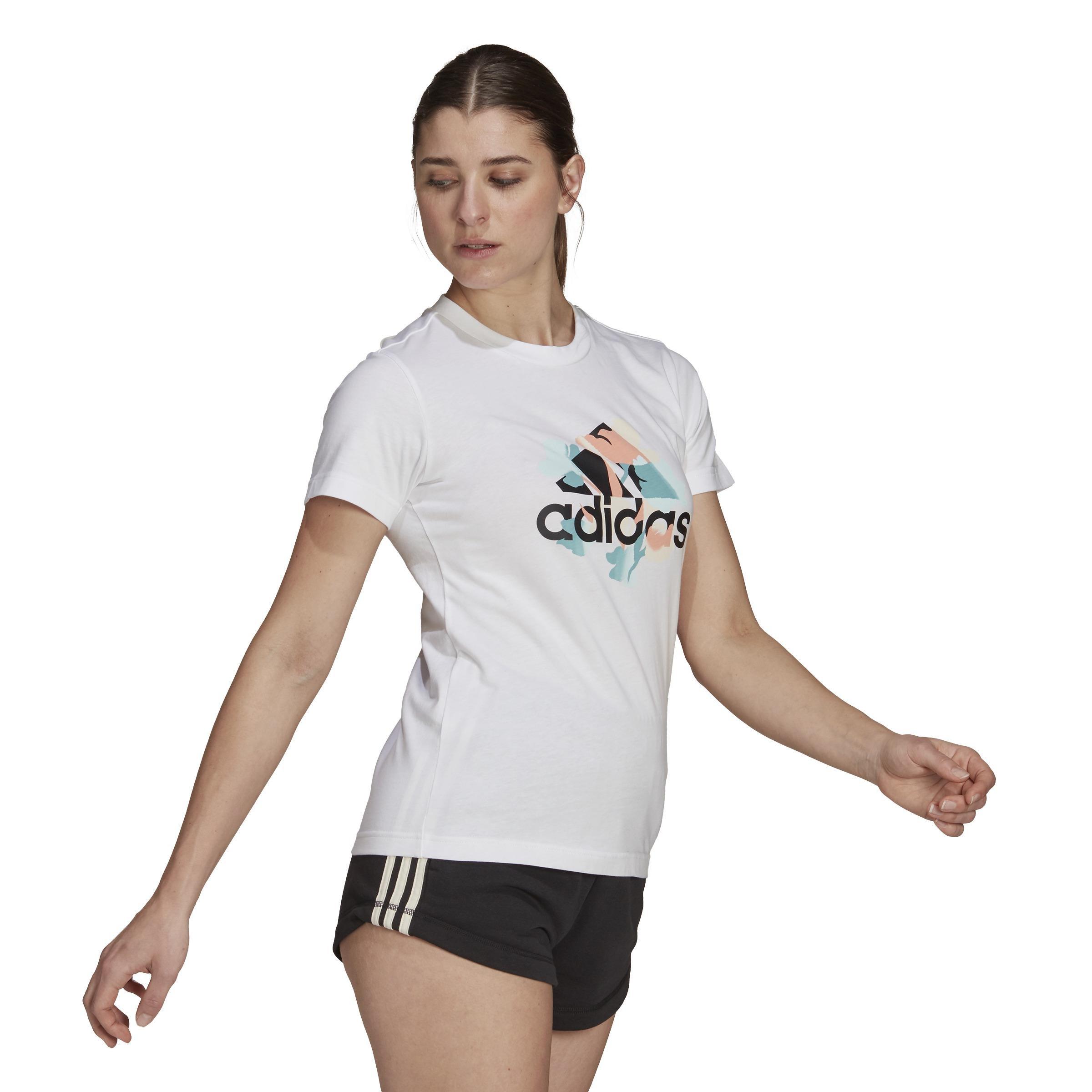 Floral Graphic T-Shirt, White, A901_ONE, large image number 6