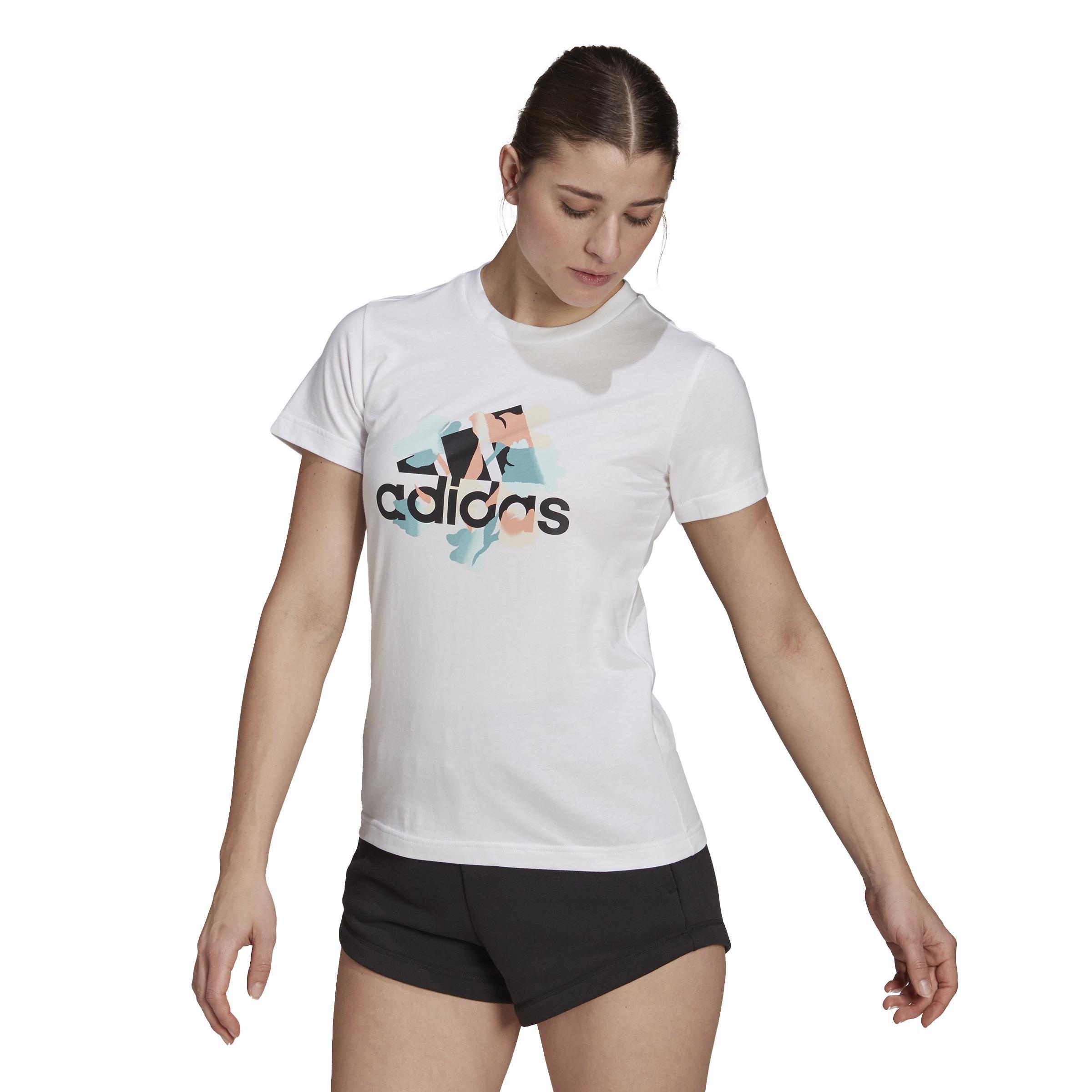 Floral Graphic T-Shirt, White, A901_ONE, large image number 7