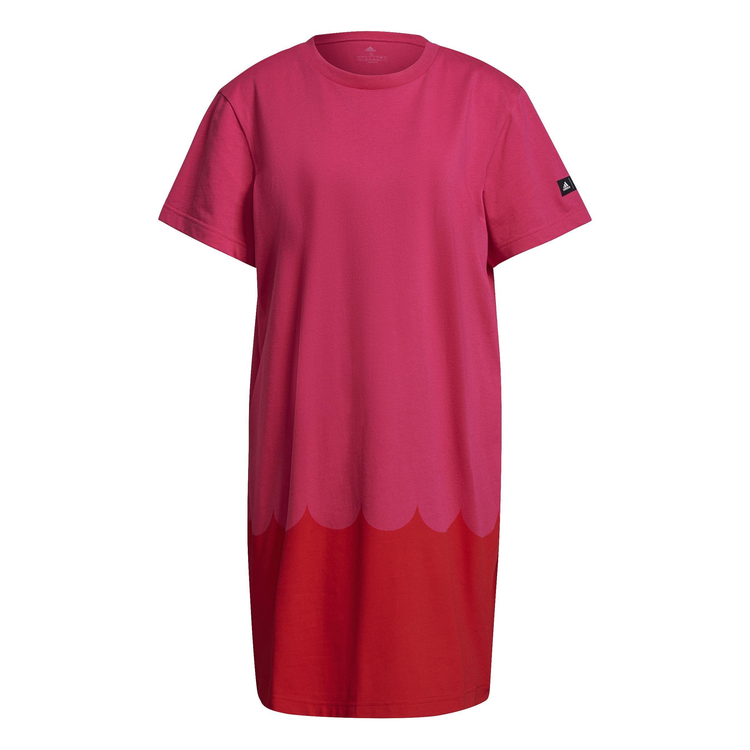 Adidas Sportswear Marimekko Dress, Pink, A901_ONE, large image number 0