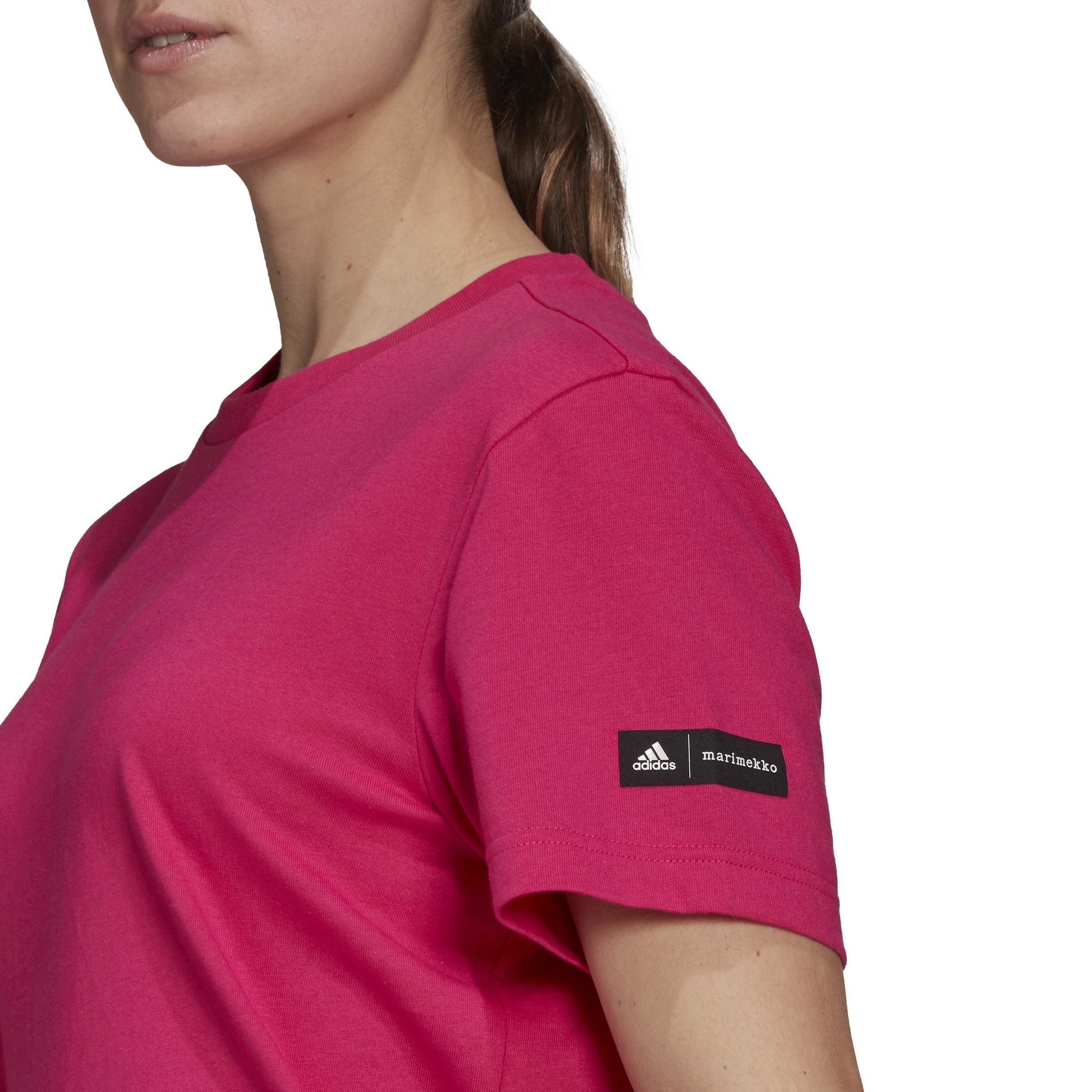 Adidas Sportswear Marimekko Dress, Pink, A901_ONE, large image number 5