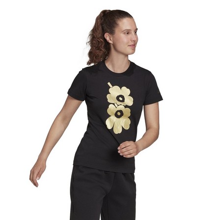 Women Short Sleeve Graphic T-Shirt, Black, A901_ONE, large image number 7
