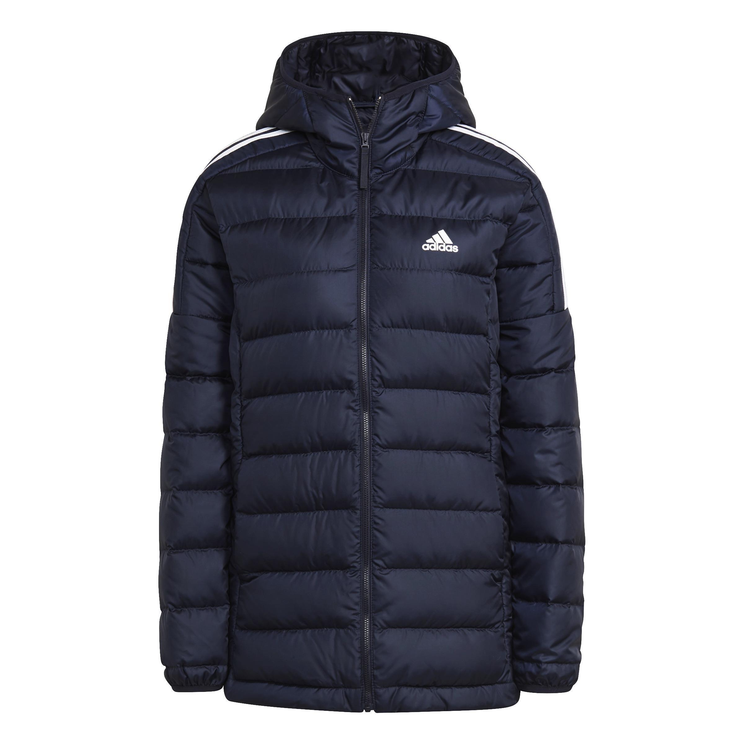 Essentials Light Down Hooded Parka, Blue, , large image number 1