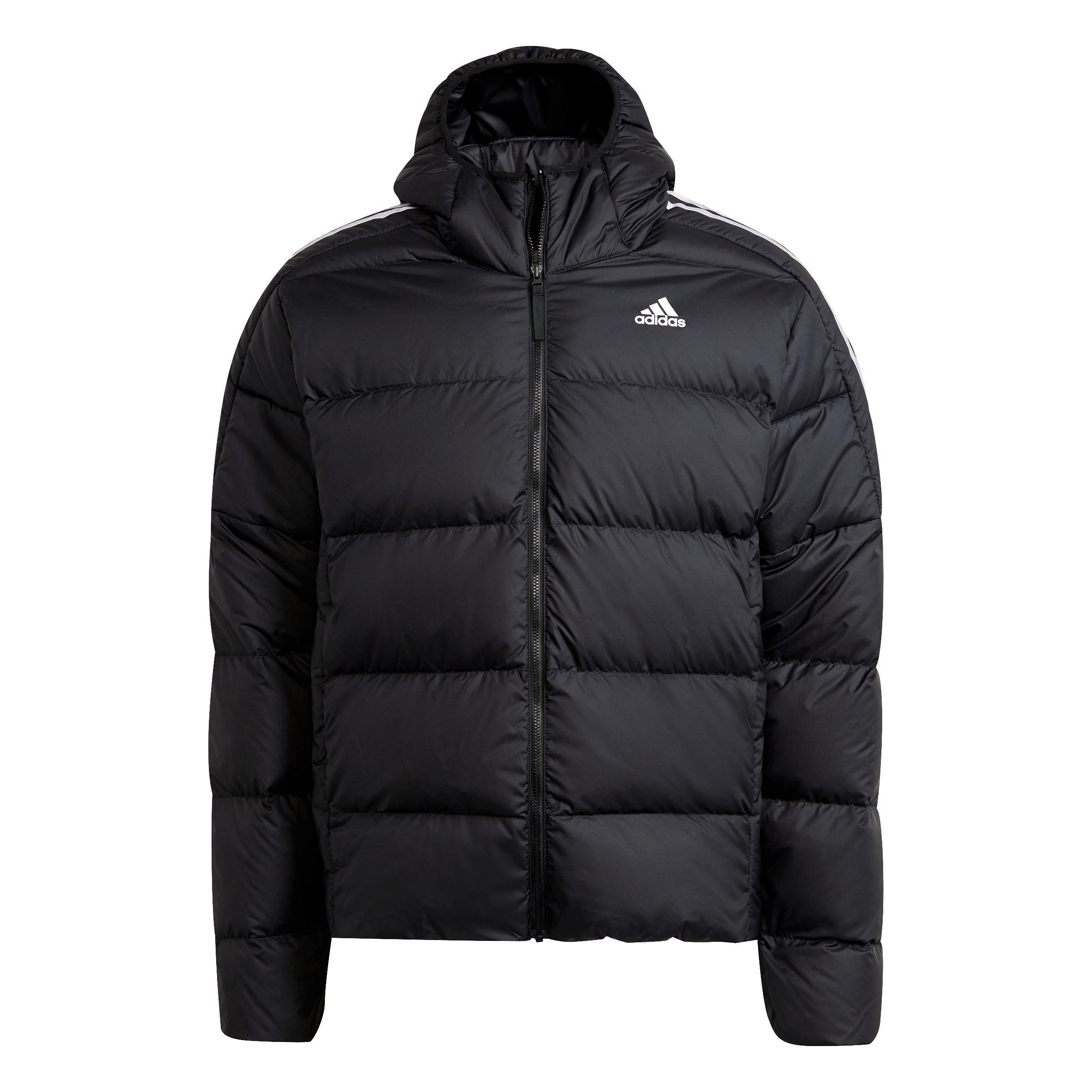 Adidas Essentials Midweight Down Hooded Jacket, Black, A901_ONE, large image number 1