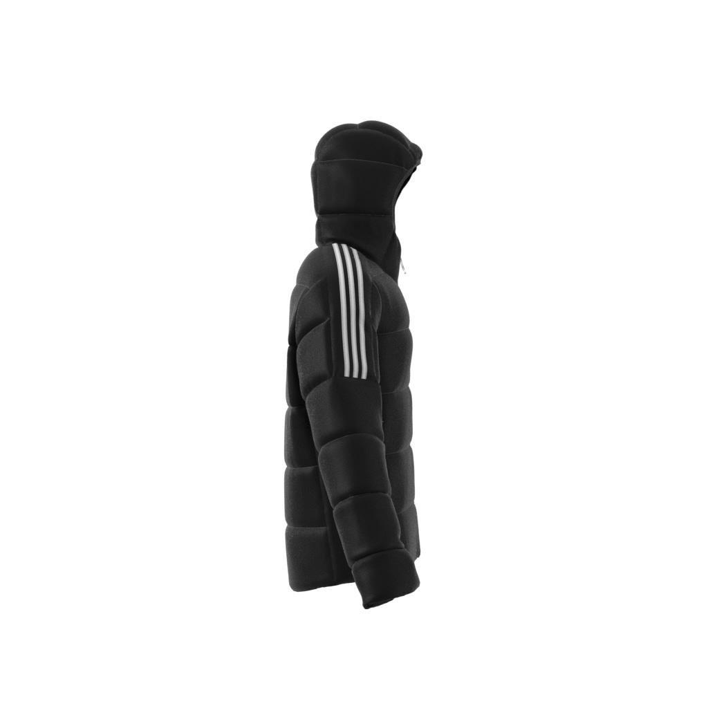 Adidas Essentials Midweight Down Hooded Jacket, Black, A901_ONE, large image number 9