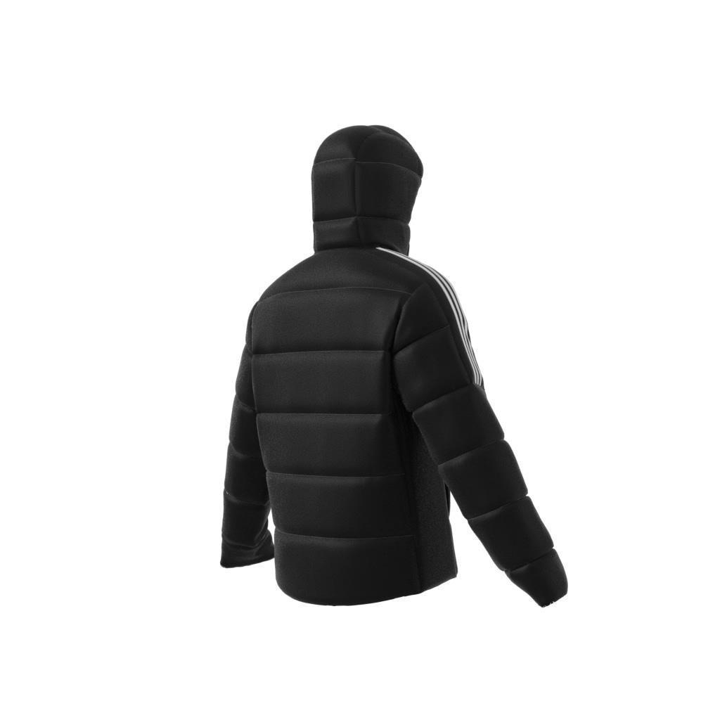 Adidas Essentials Midweight Down Hooded Jacket, Black, A901_ONE, large image number 11