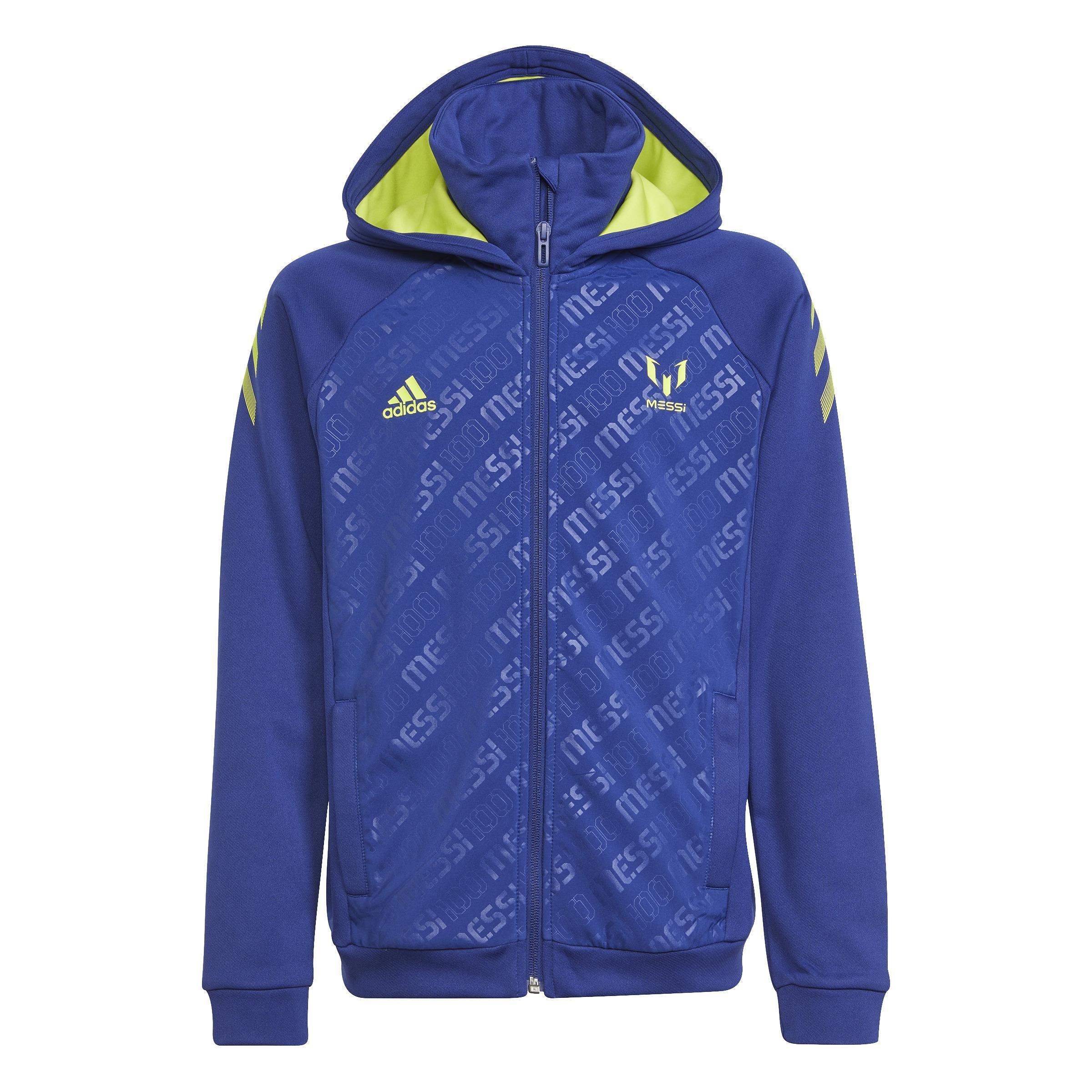 Kids AEROREADY Messi Football-Inspired Full-Zip Hoodie, Blue, , large image number 1