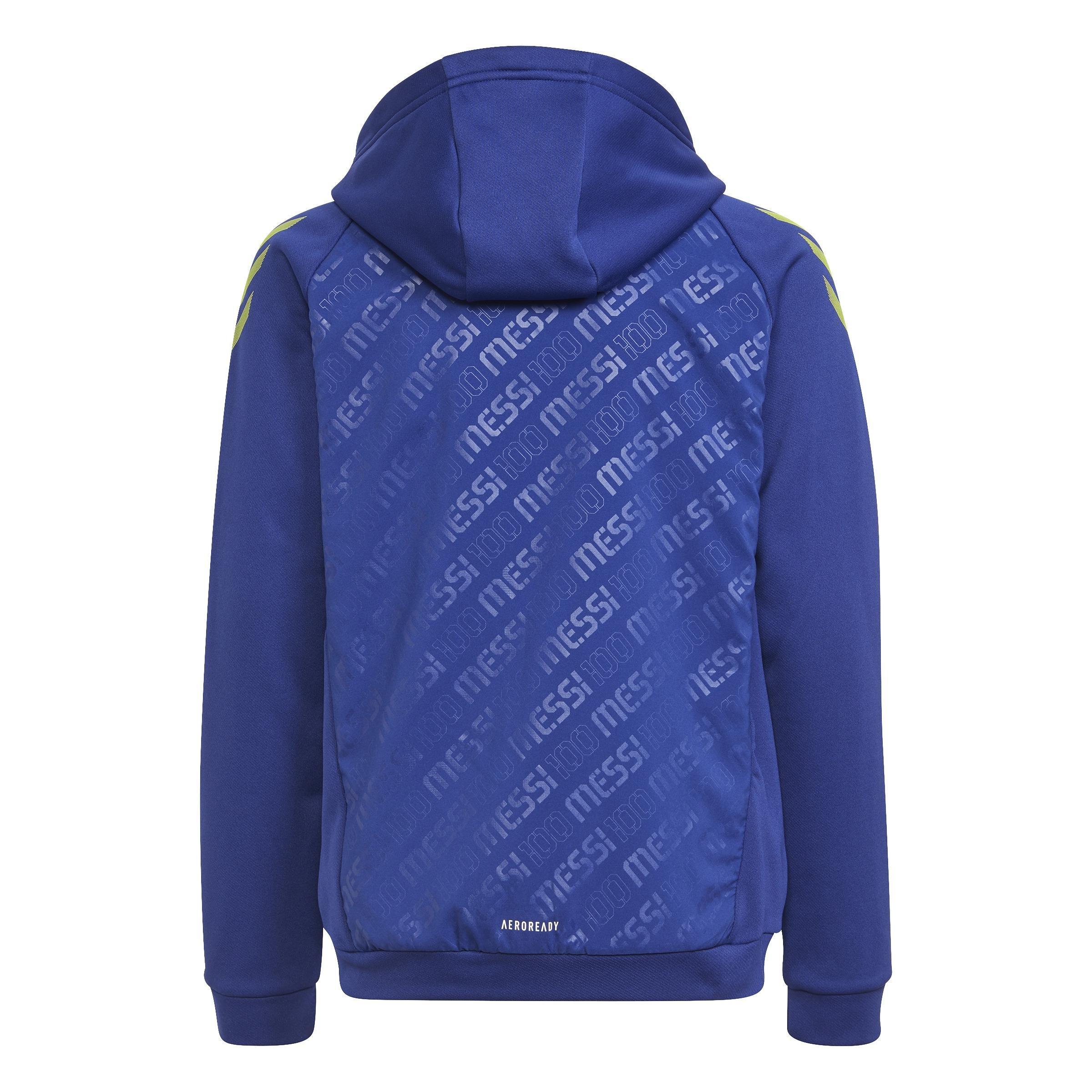 Kids AEROREADY Messi Football-Inspired Full-Zip Hoodie, Blue, , large image number 2
