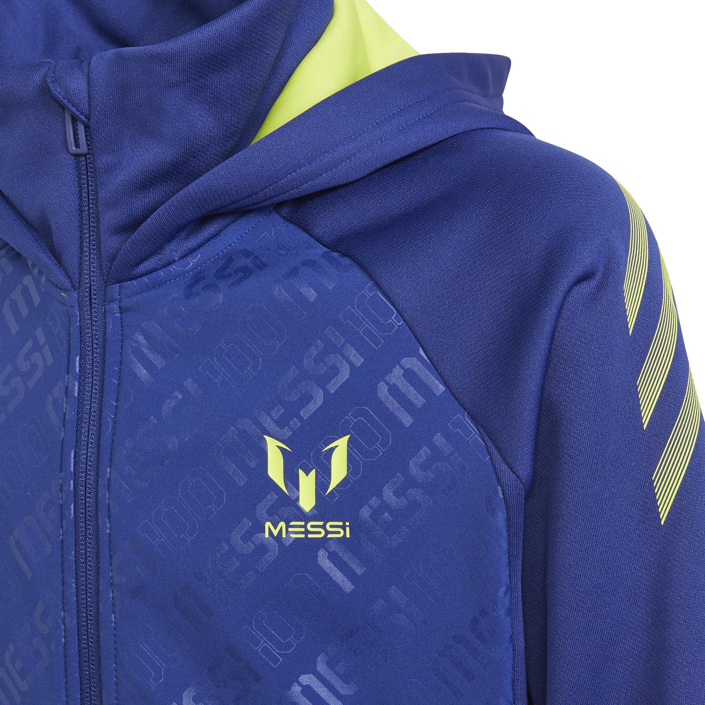Kids AEROREADY Messi Football-Inspired Full-Zip Hoodie, Blue, , large image number 3