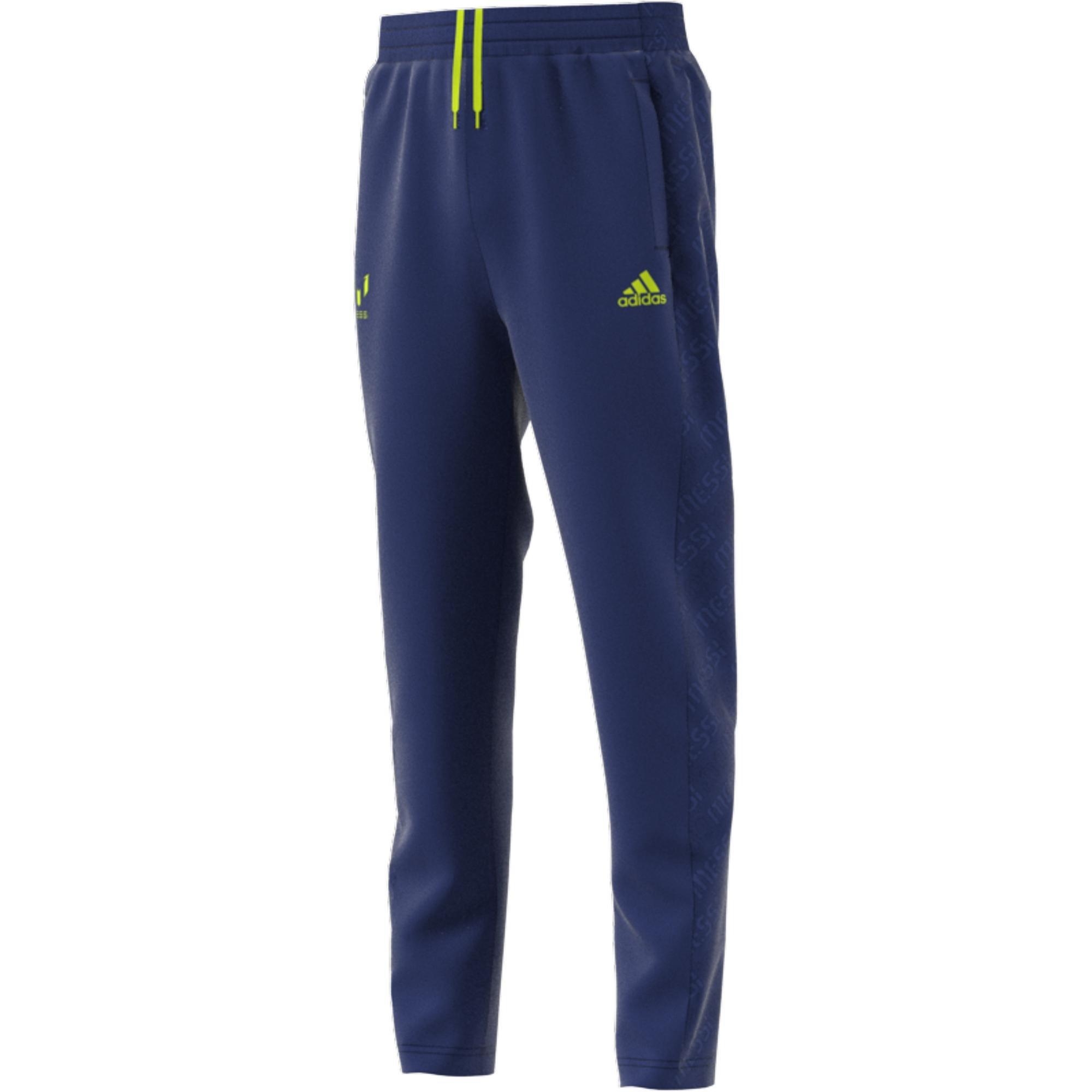 Kids Boys Aeroready Messi Football-Inspired Tapered Joggers, Blue, A901_ONE, large image number 1