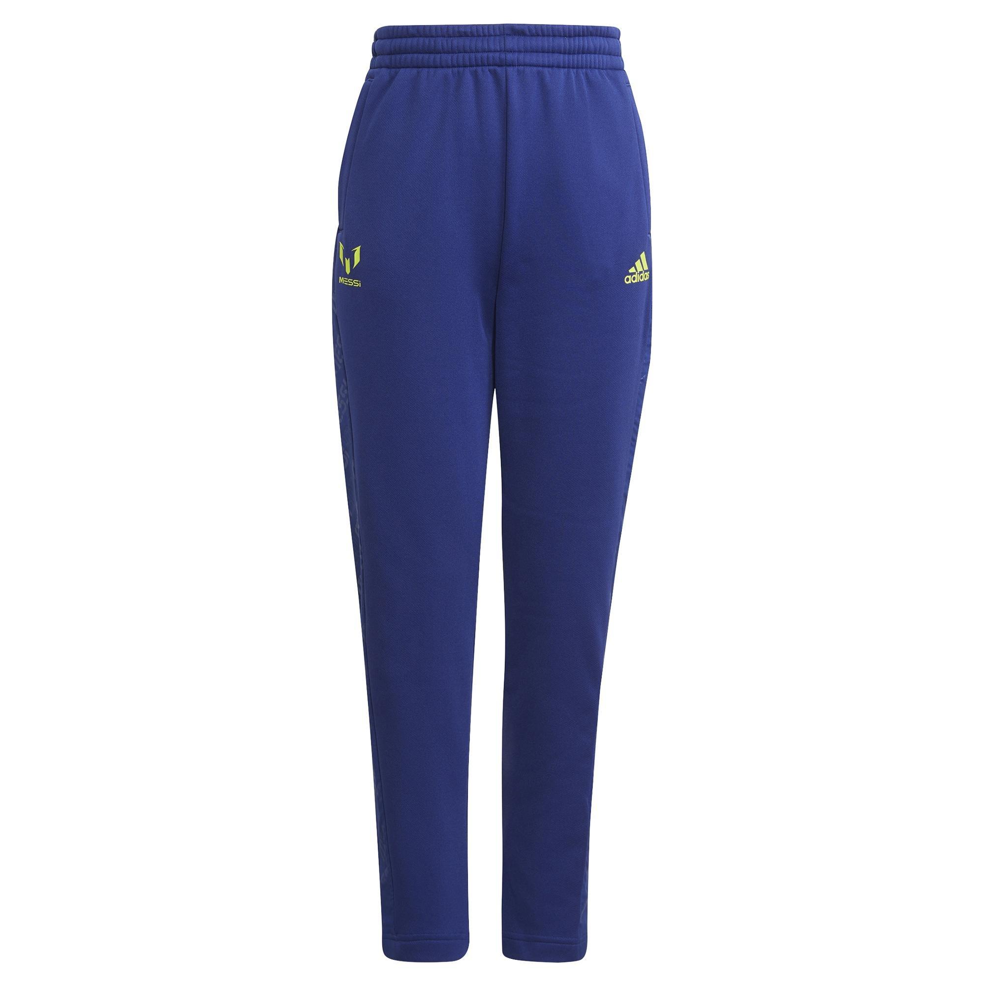 Kids Boys Aeroready Messi Football-Inspired Tapered Joggers, Blue, A901_ONE, large image number 4