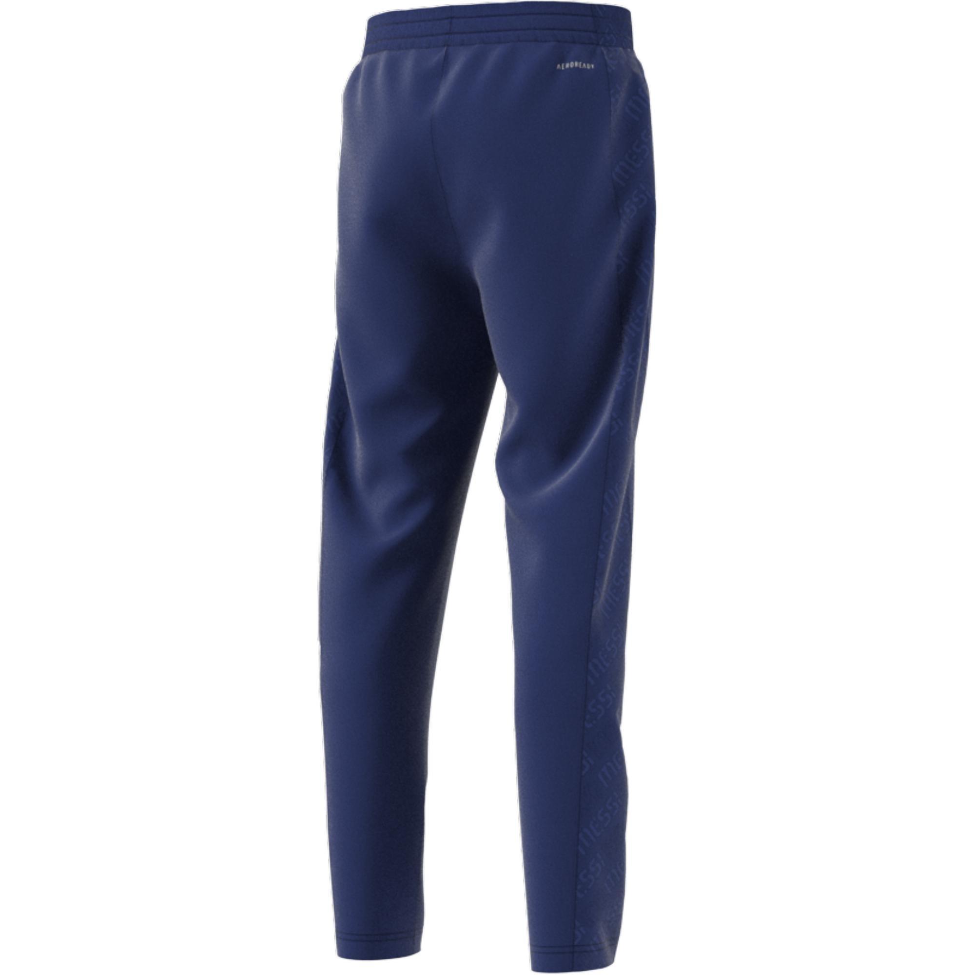 Kids Boys Aeroready Messi Football-Inspired Tapered Joggers, Blue, A901_ONE, large image number 6
