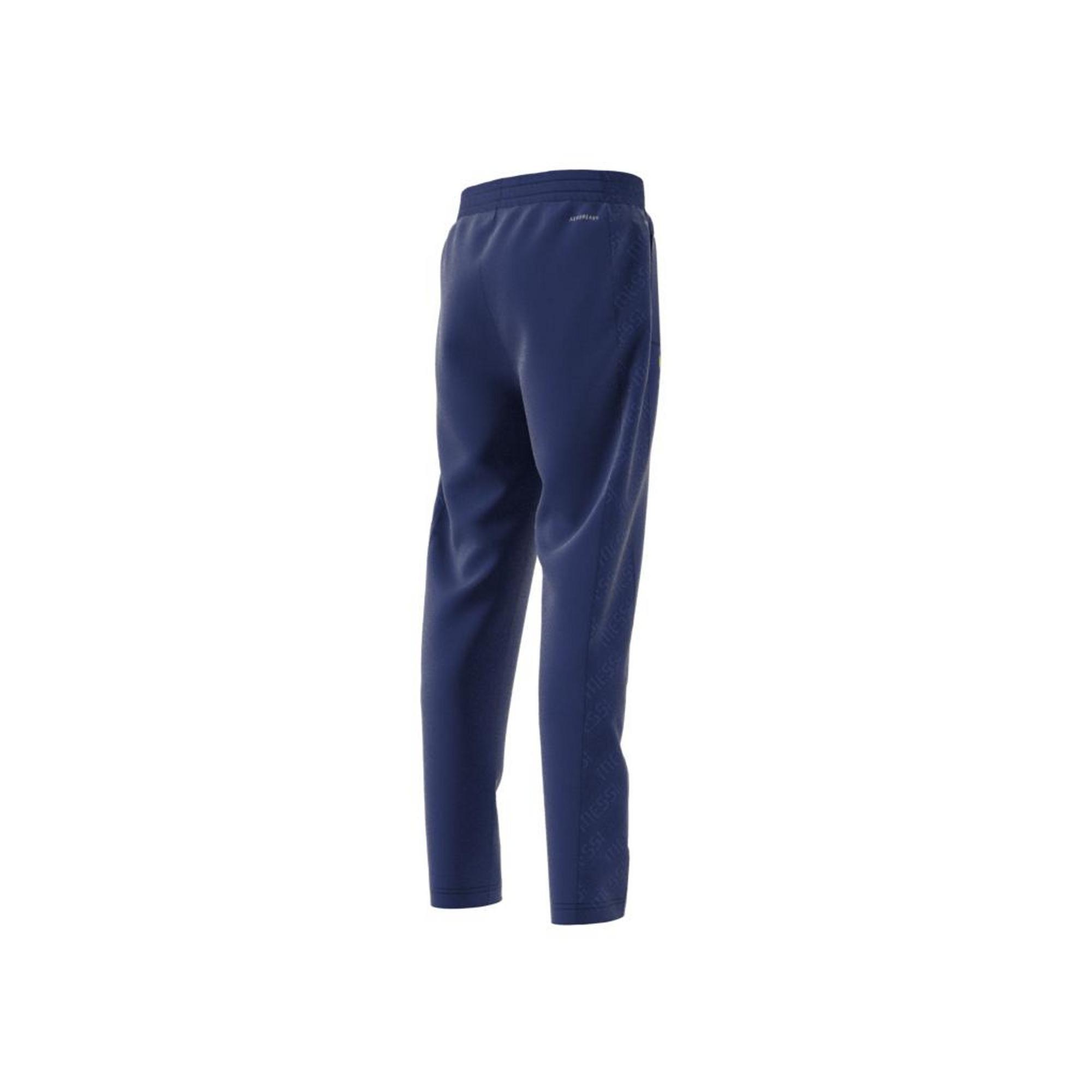 Kids Aeroready Messi Football-Inspired Tapered Joggers, Blue, A901_ONE, large image number 8
