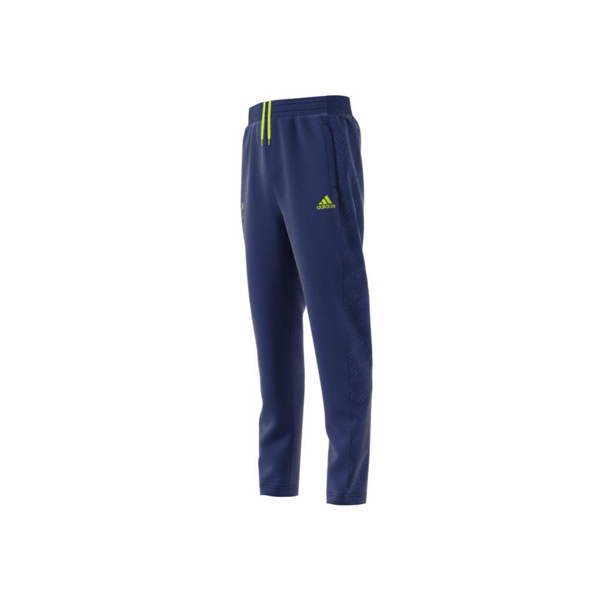 Kids Aeroready Messi Football-Inspired Tapered Joggers, Blue, A901_ONE, large image number 12