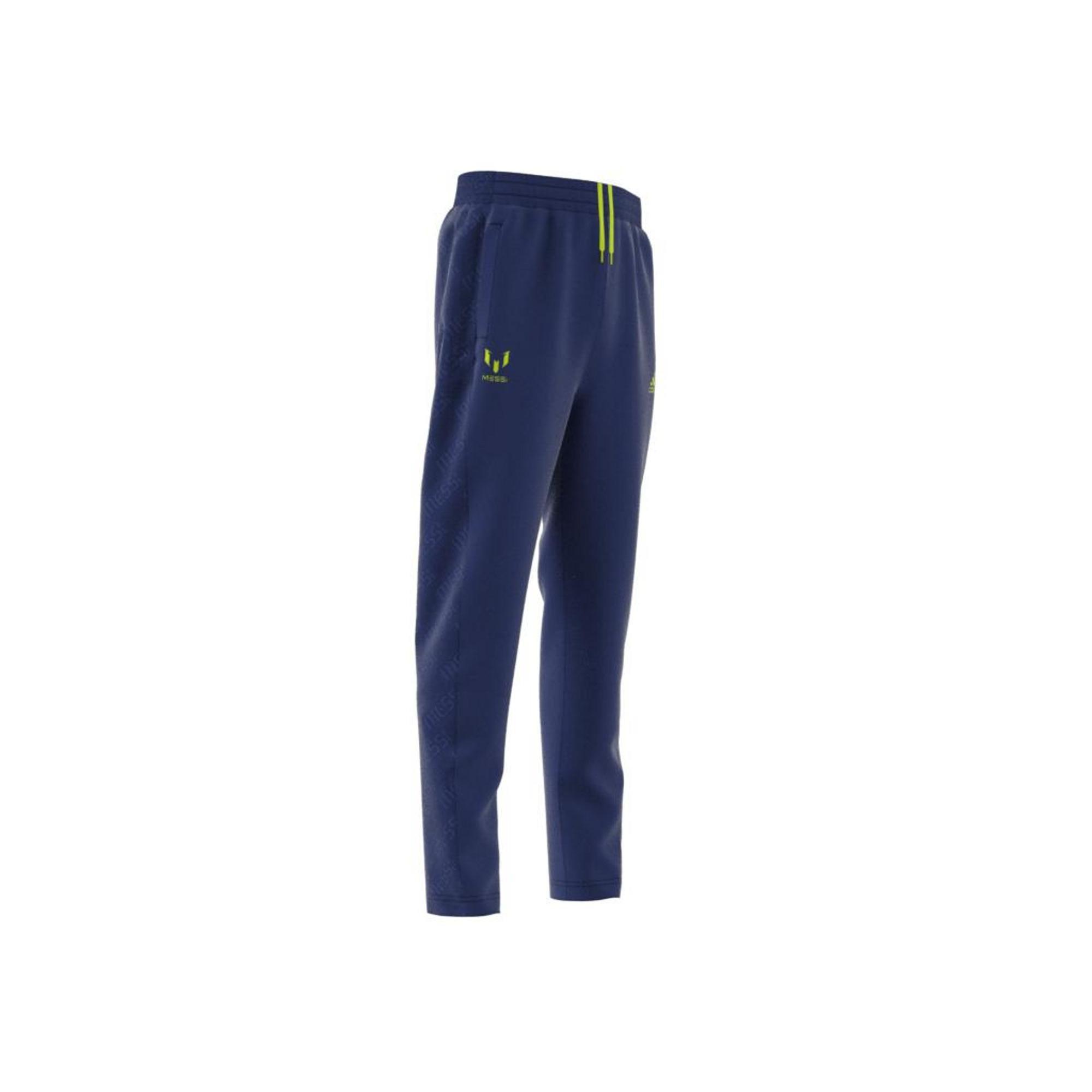 Kids Aeroready Messi Football-Inspired Tapered Joggers, Blue, A901_ONE, large image number 15