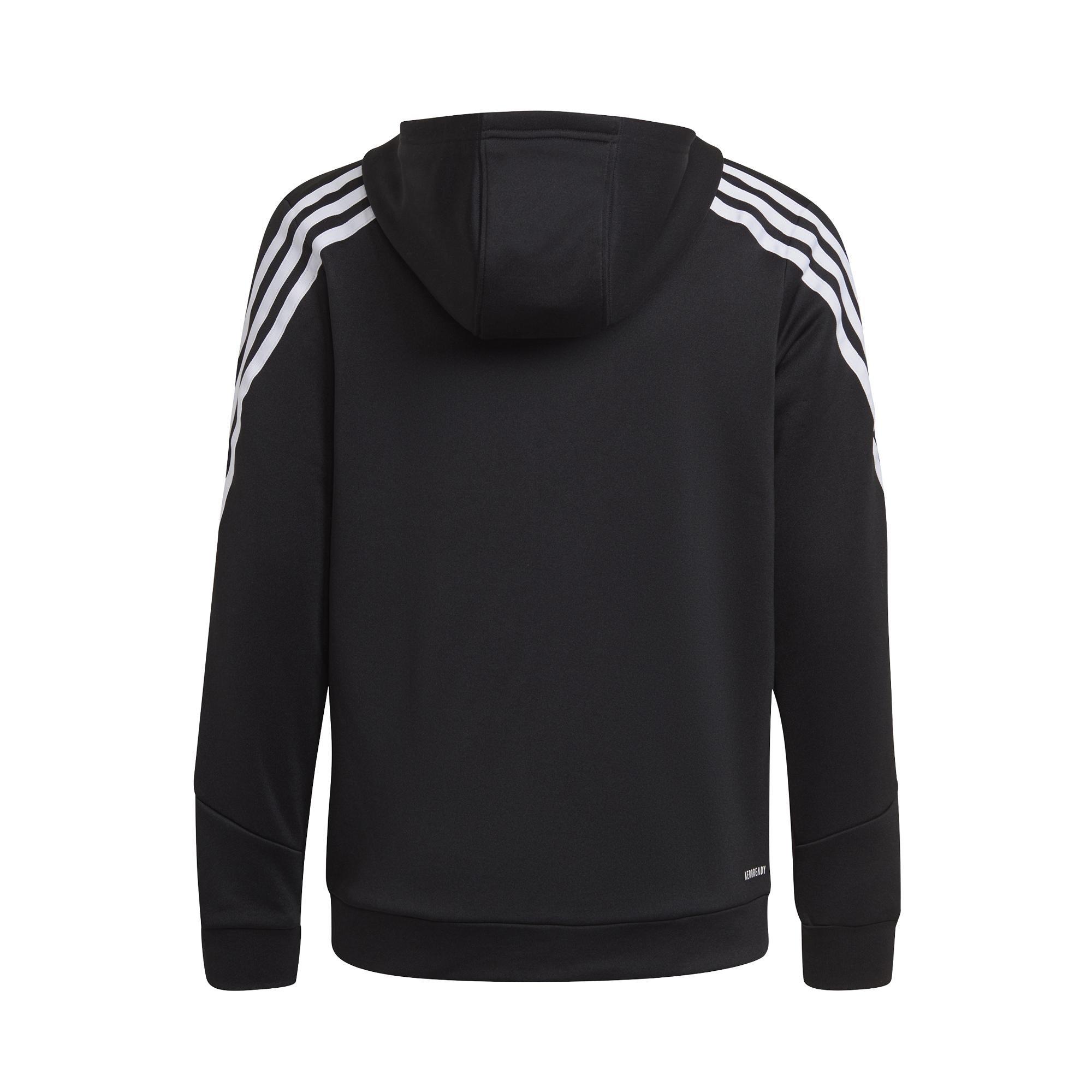 Kids Aeroready Primegreen 3-Stripes Full-Zip Hoodie, Black, A901_ONE, large image number 1