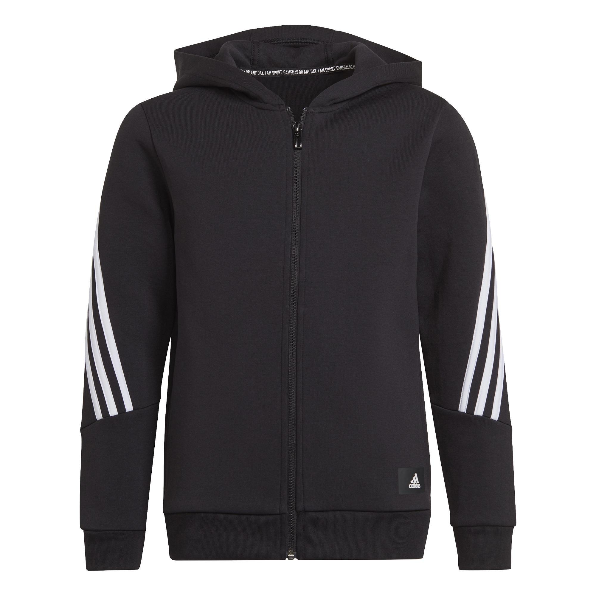 Future Icons 3-Stripes Full-Zip Hoodie, Black, A901_ONE, large image number 2