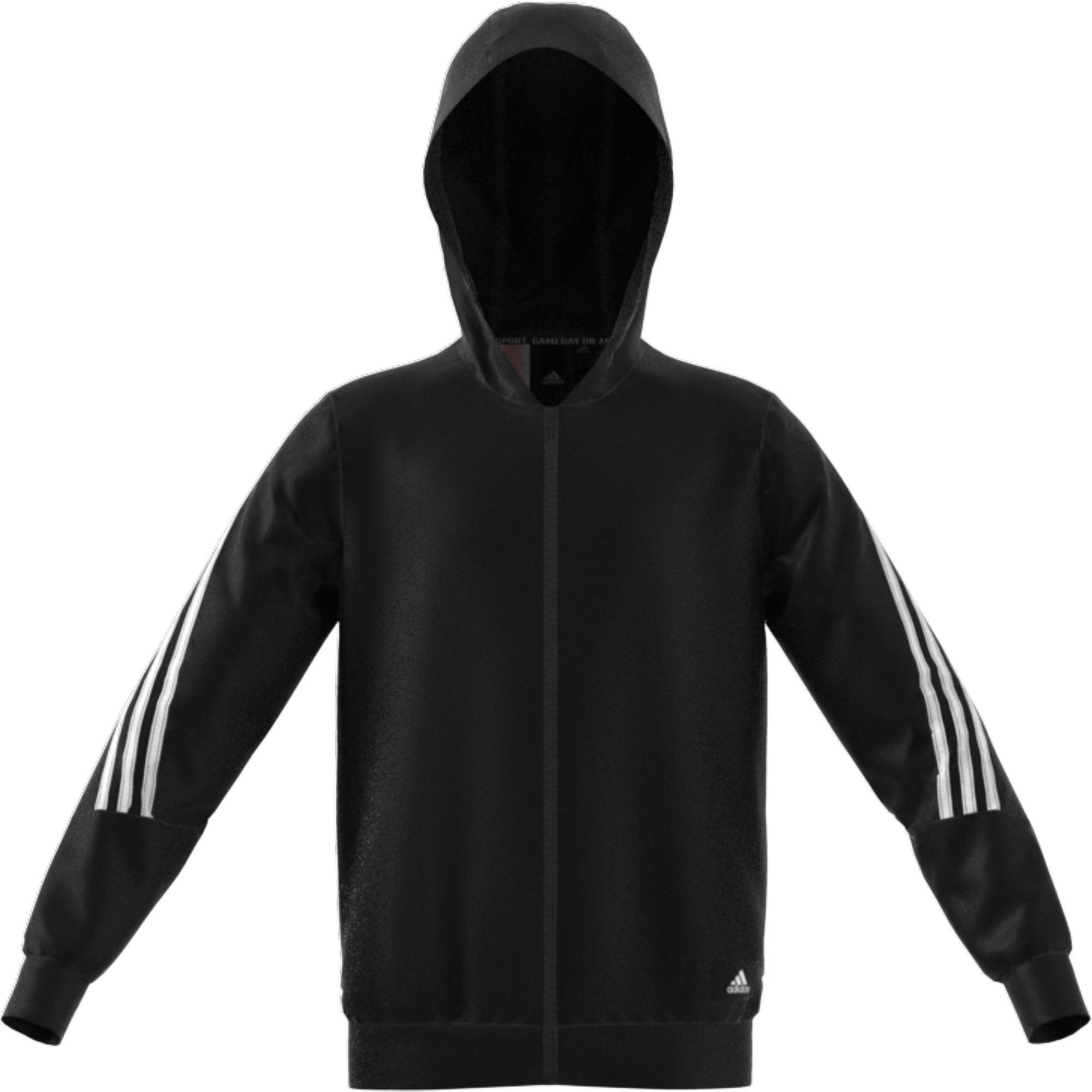 Kids Future Icons 3-Stripes Full-Zip Hoodie, Black, A901_ONE, large image number 5
