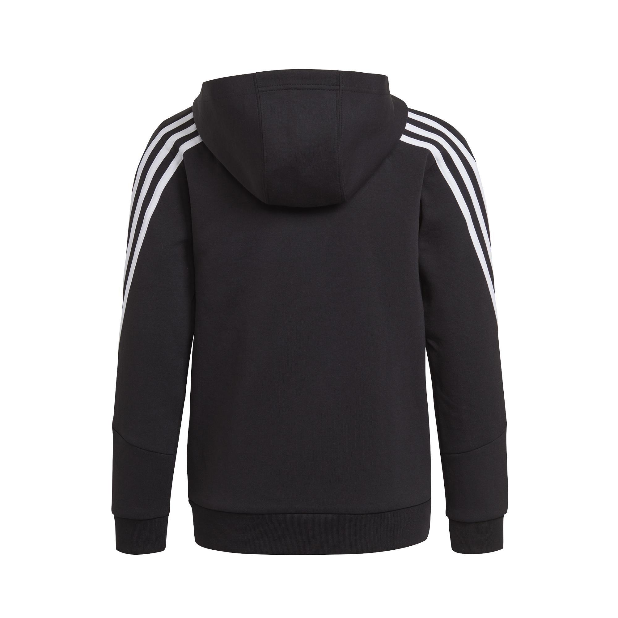 Kids Future Icons 3-Stripes Full-Zip Hoodie, Black, A901_ONE, large image number 6