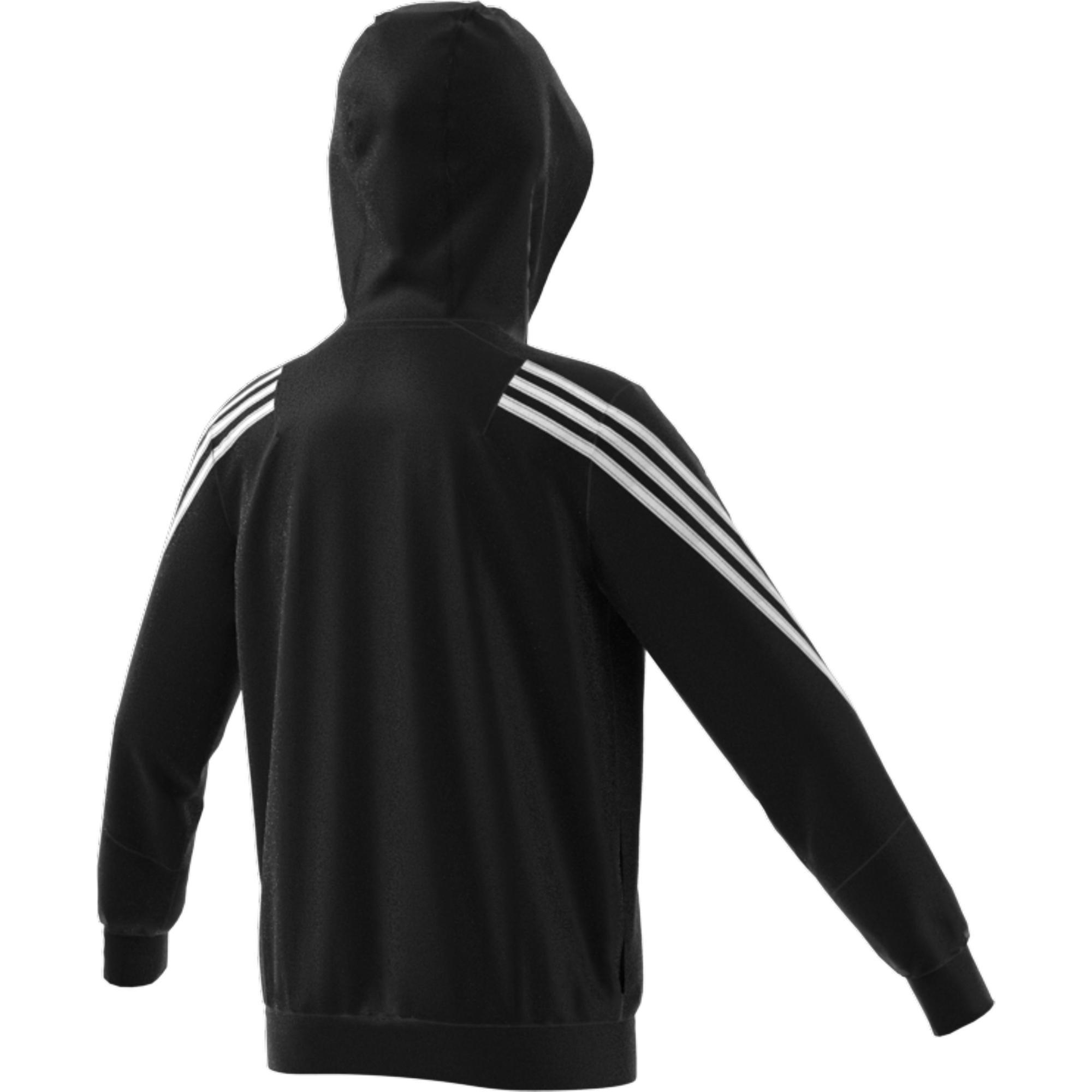 Kids Future Icons 3-Stripes Full-Zip Hoodie, Black, A901_ONE, large image number 7
