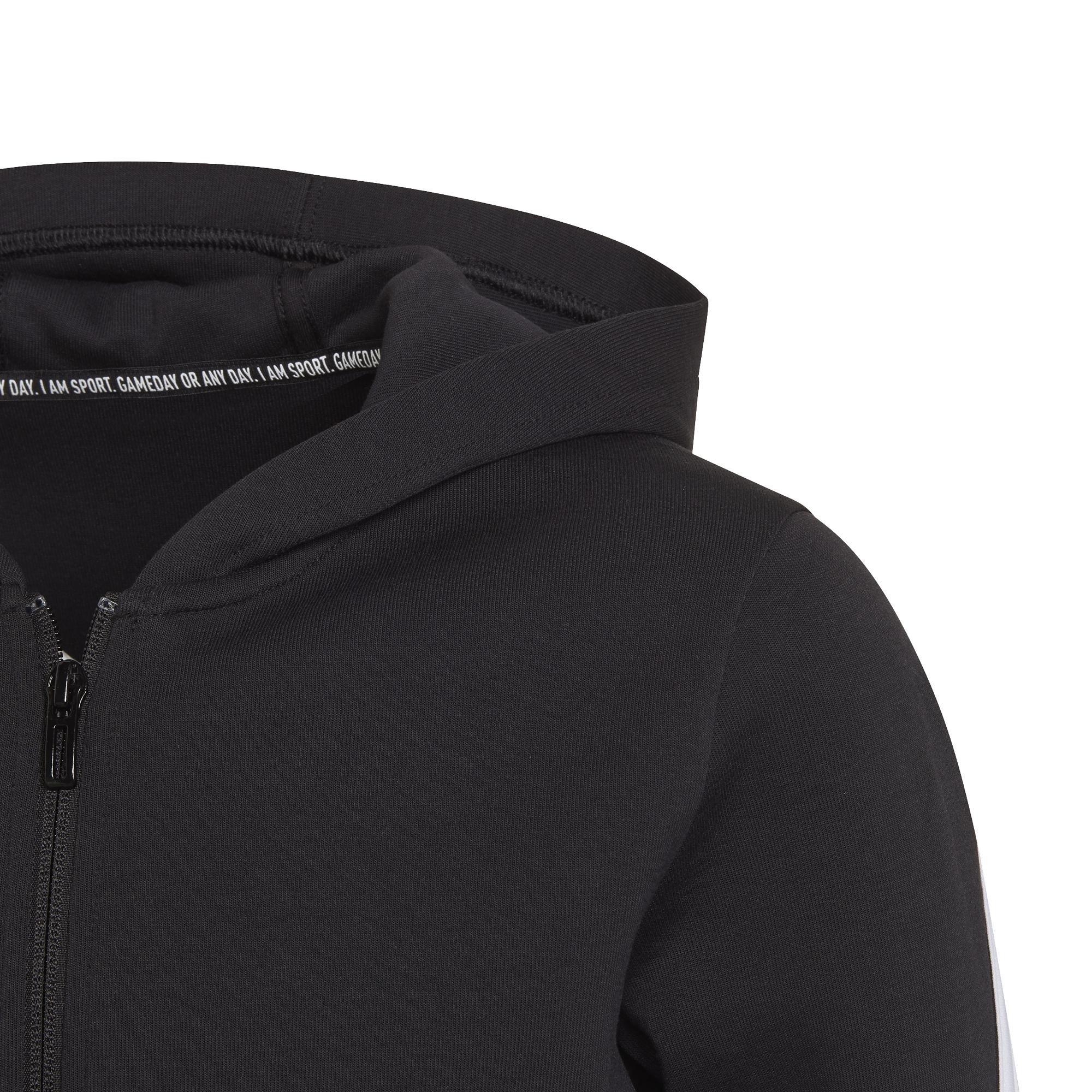 Kids Future Icons 3-Stripes Full-Zip Hoodie, Black, A901_ONE, large image number 8