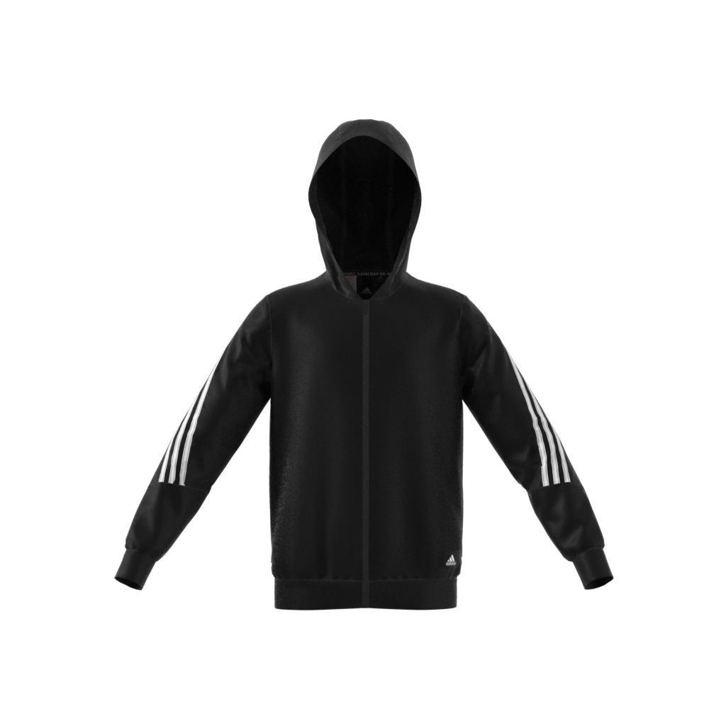 Kids Future Icons 3-Stripes Full-Zip Hoodie, Black, A901_ONE, large image number 19