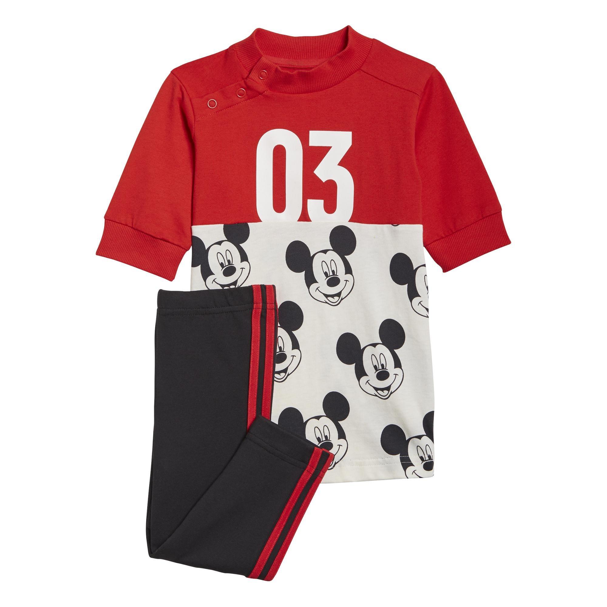 Kids Girls Disney Mickey Mouse Summer Set, Red, A901_ONE, large image number 0
