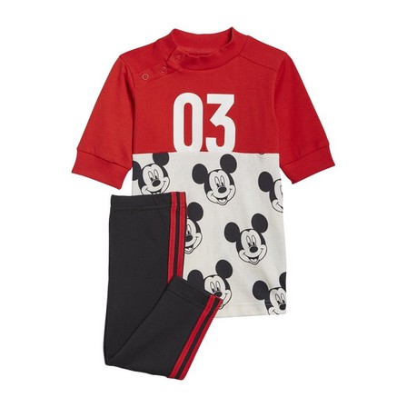 Kids Girls Disney Mickey Mouse Summer Set, Red, A901_ONE, large image number 2