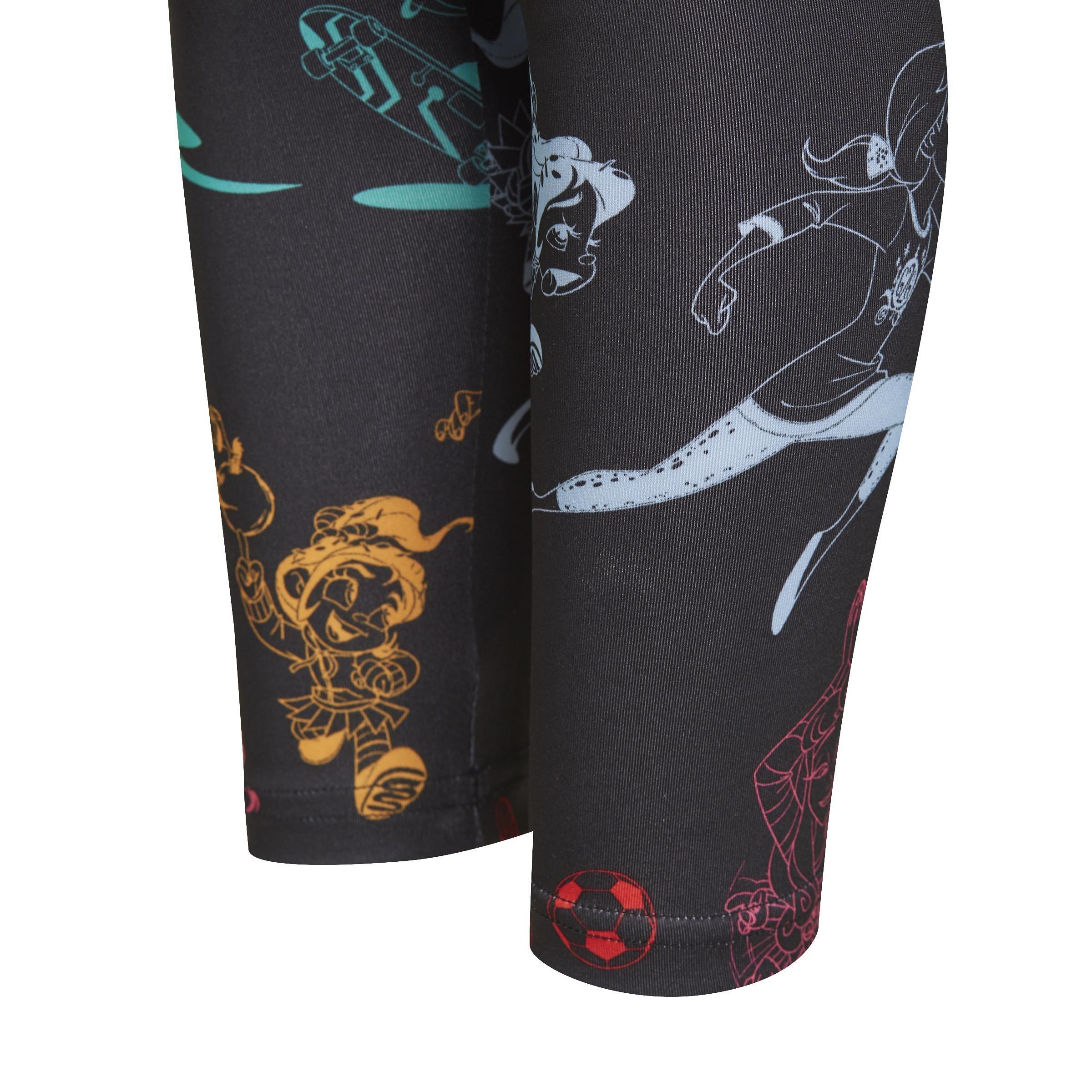 Kids Disney Comfy Princesses Leggings, Multicolour, , large image number 4