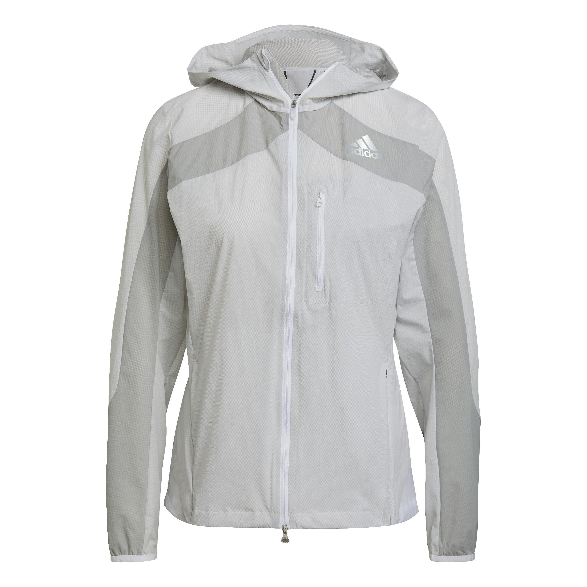 Adizero Marathon Jacket, White, A901_ONE, large image number 2
