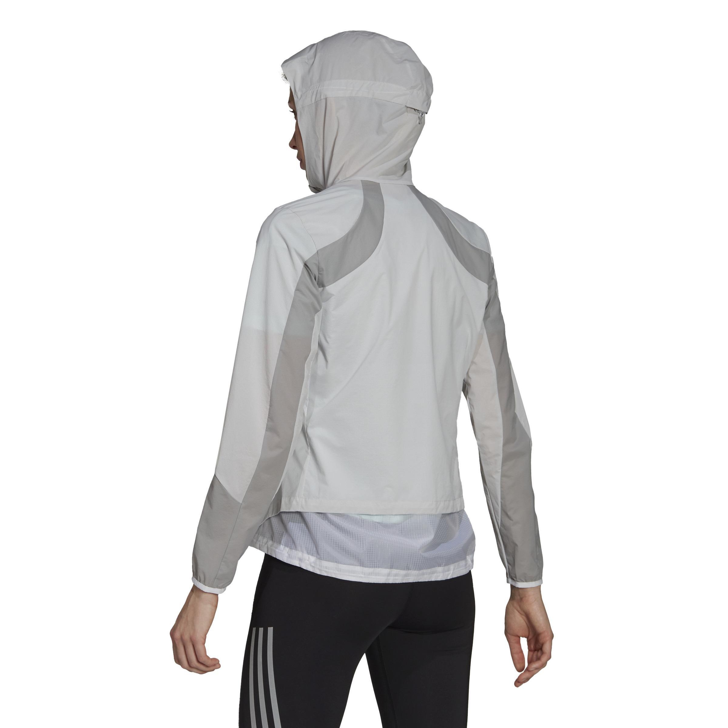 Adizero Marathon Jacket, White, A901_ONE, large image number 3