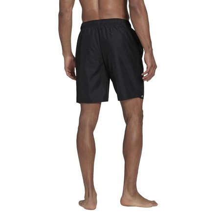 Men Classic-Length Logo Swim Shorts, Black, A901_ONE, large image number 4