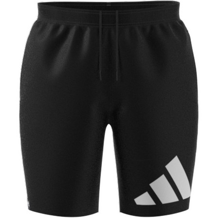Men Classic-Length Logo Swim Shorts, Black, A901_ONE, large image number 5