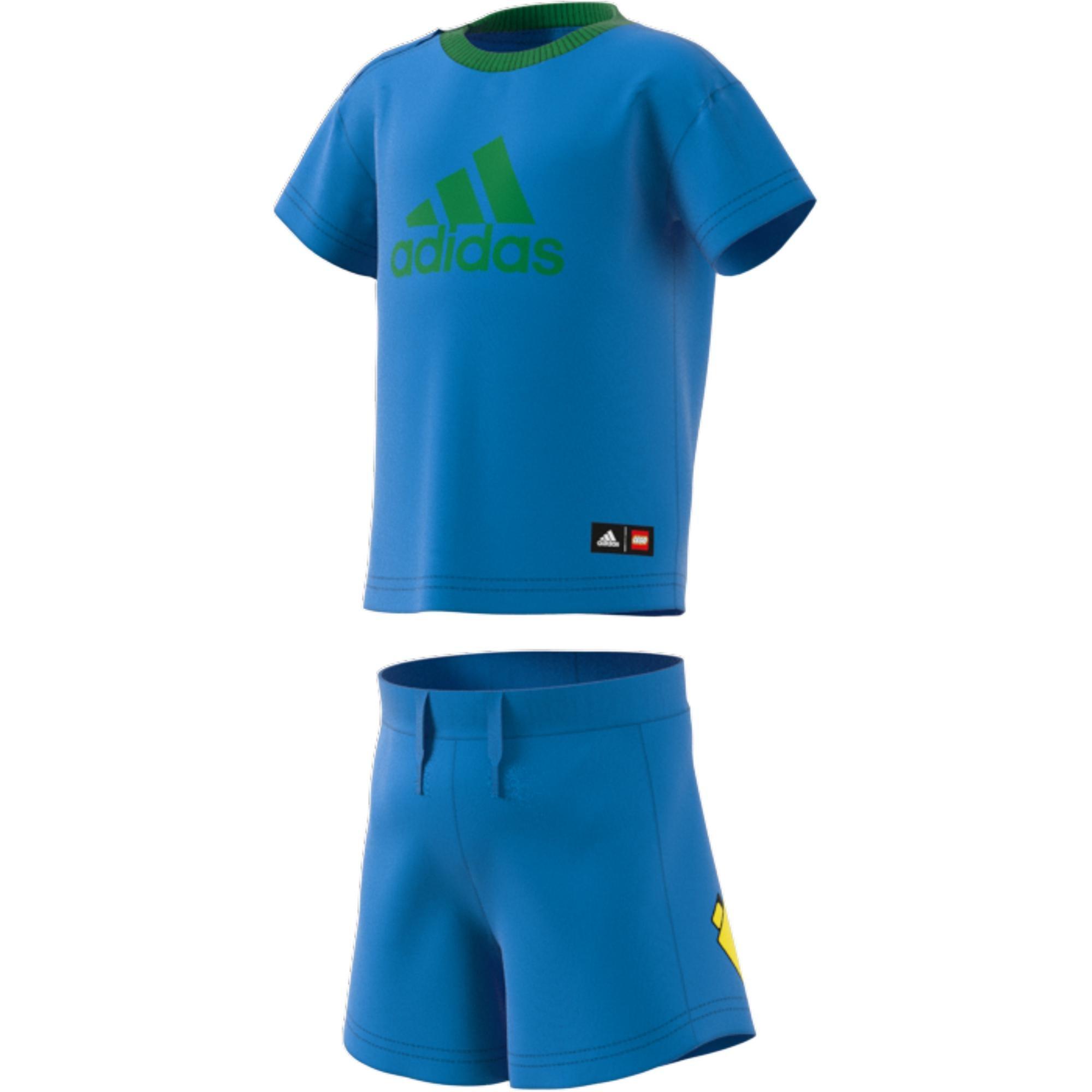 Unisex Kids Classic Lego T-Shirt And Shorts Set, Blue, , large image number 2