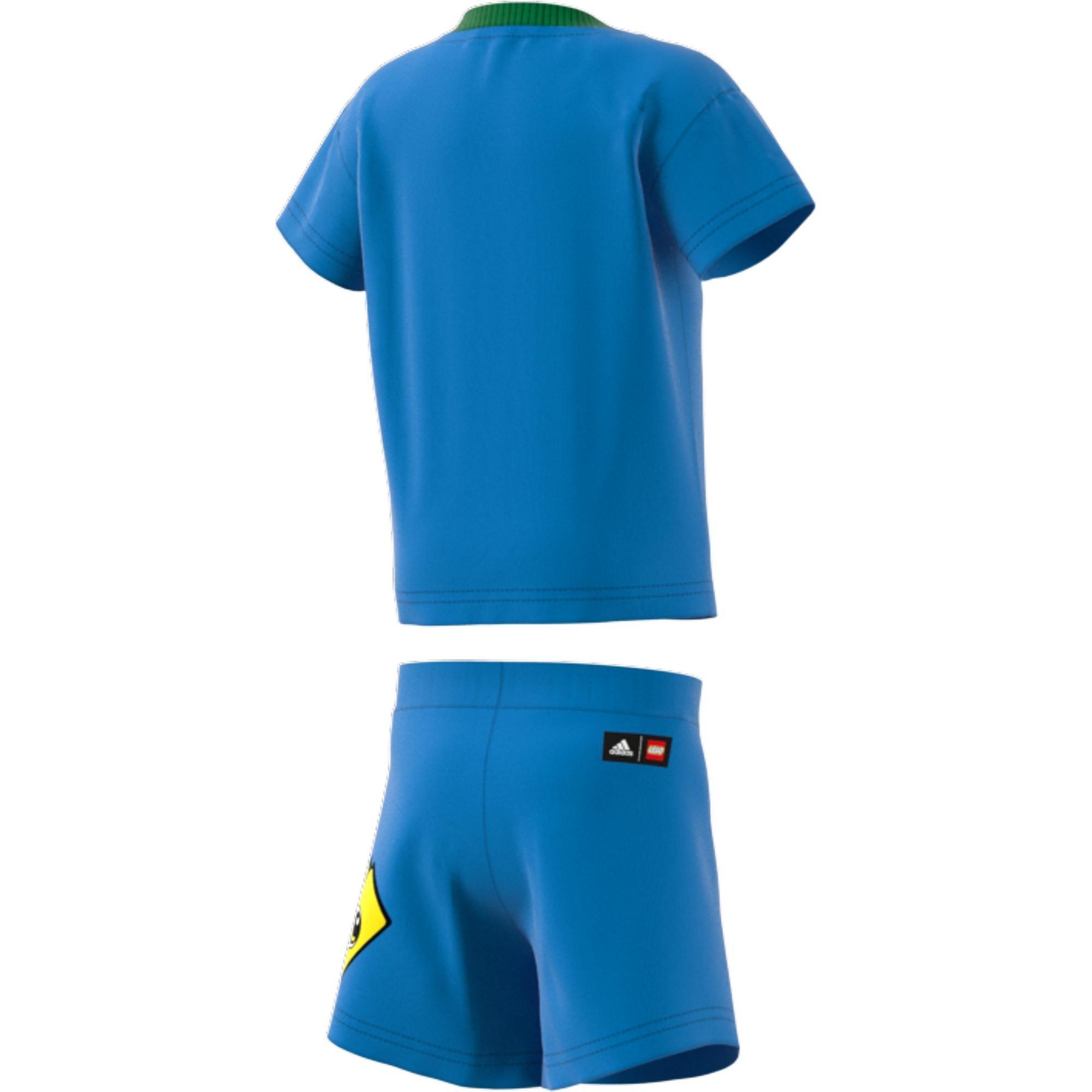 Unisex Kids Classic Lego T-Shirt And Shorts Set, Blue, , large image number 3