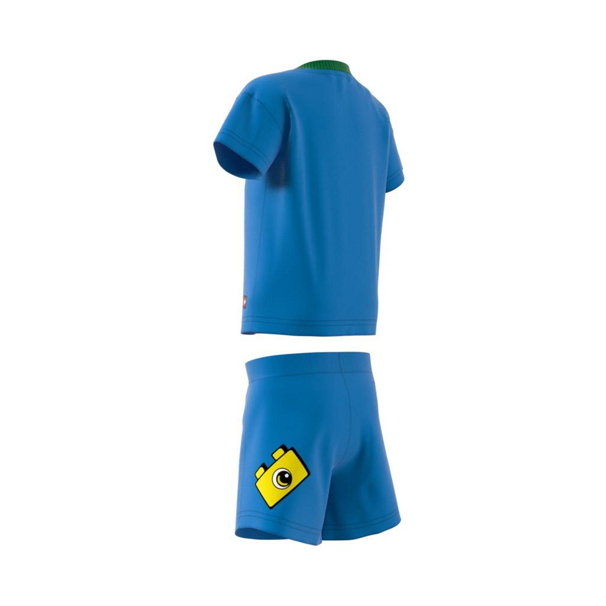 Unisex Kids Classic Lego T-Shirt And Shorts Set, Blue, , large image number 11